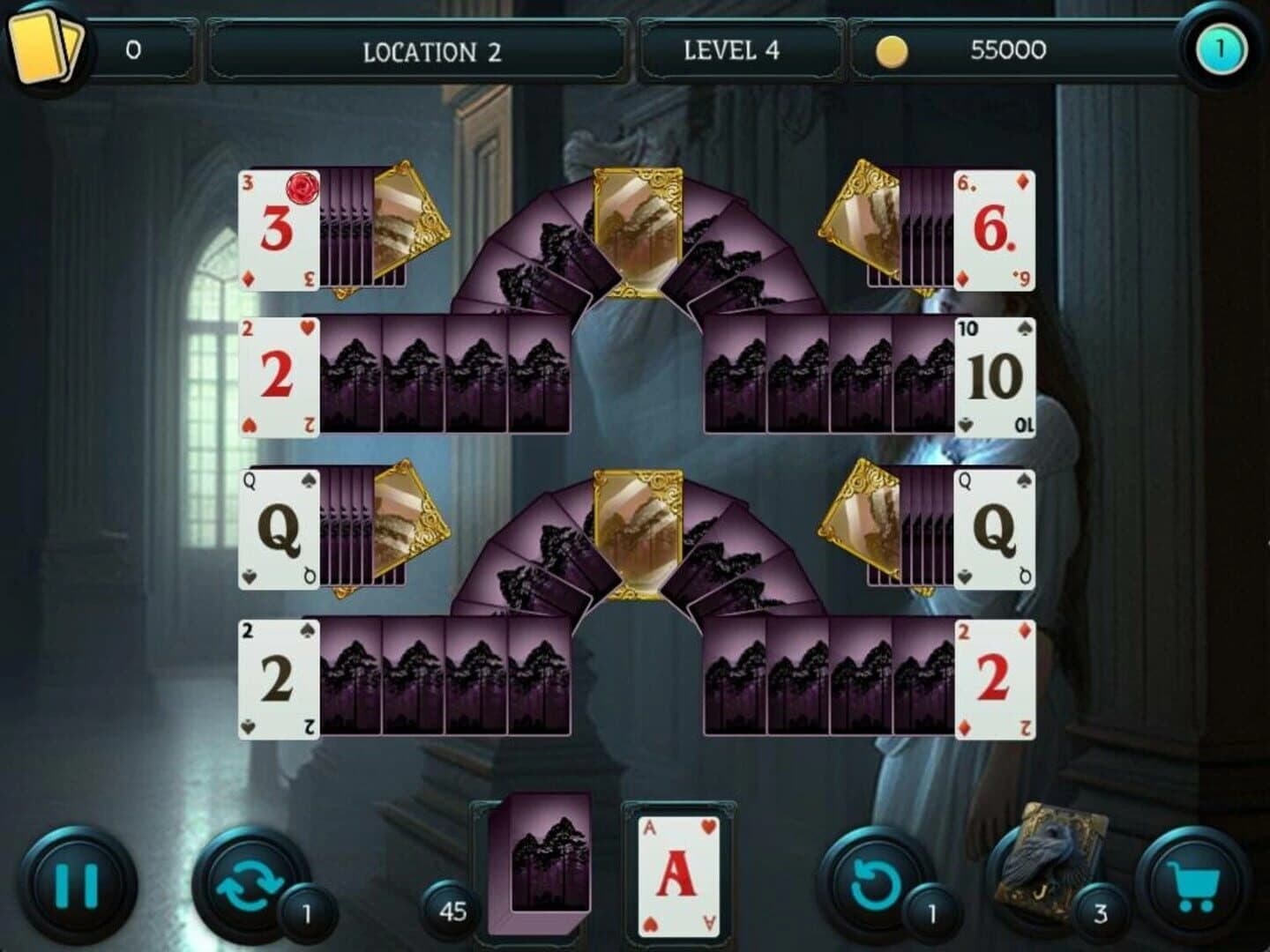 Mystery Solitaire: The Black Raven 5 screenshot 2