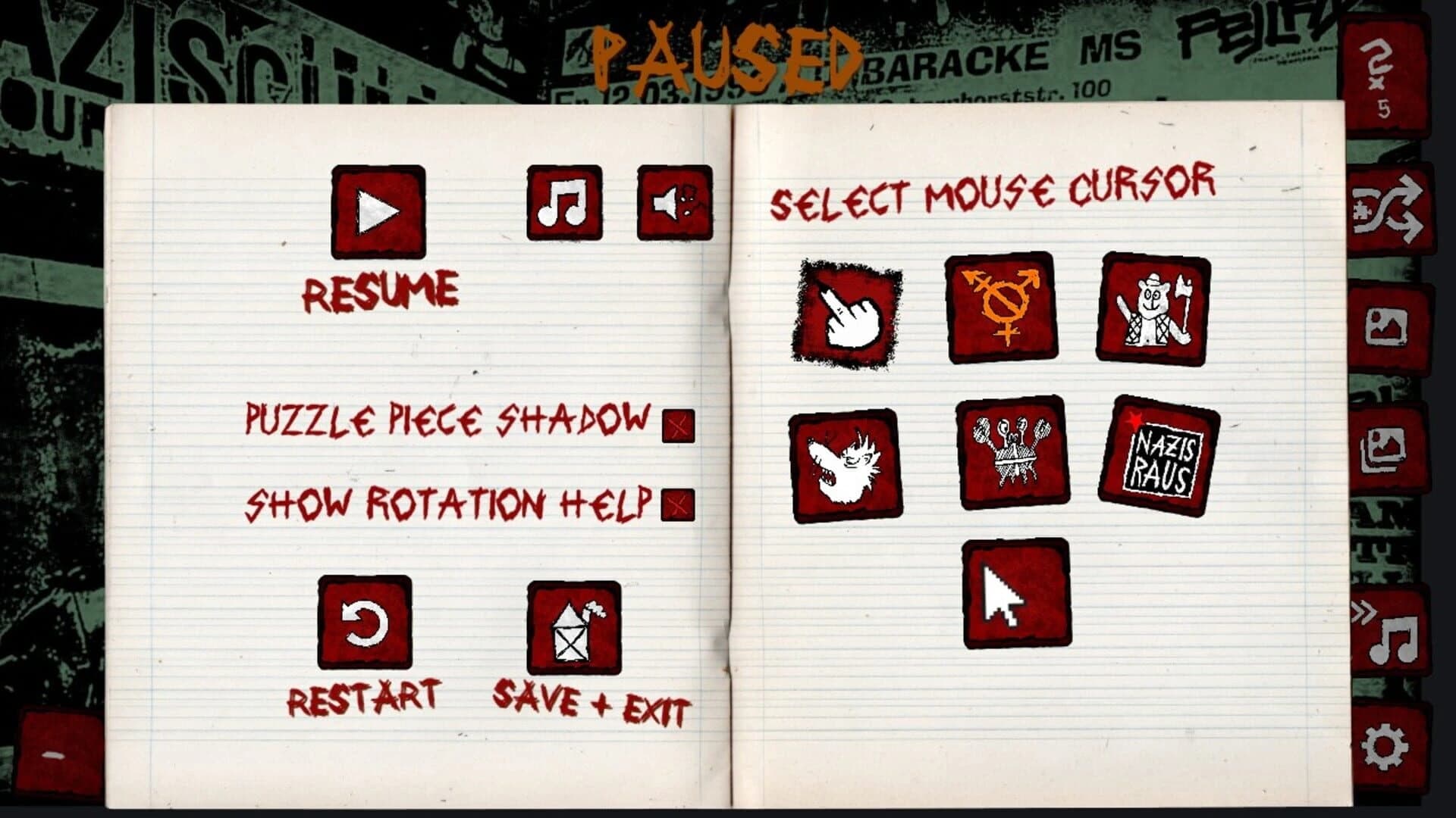 Nachkriegsratten Punk-Rock Puzzle screenshot 3