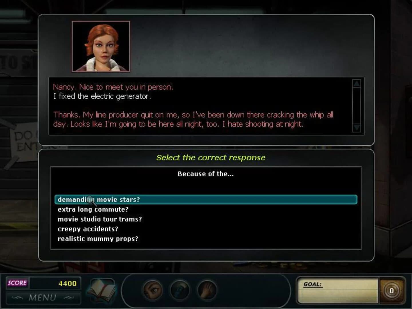 Nancy Drew Dossier: Lights, Camera, Curses! screenshot 5
