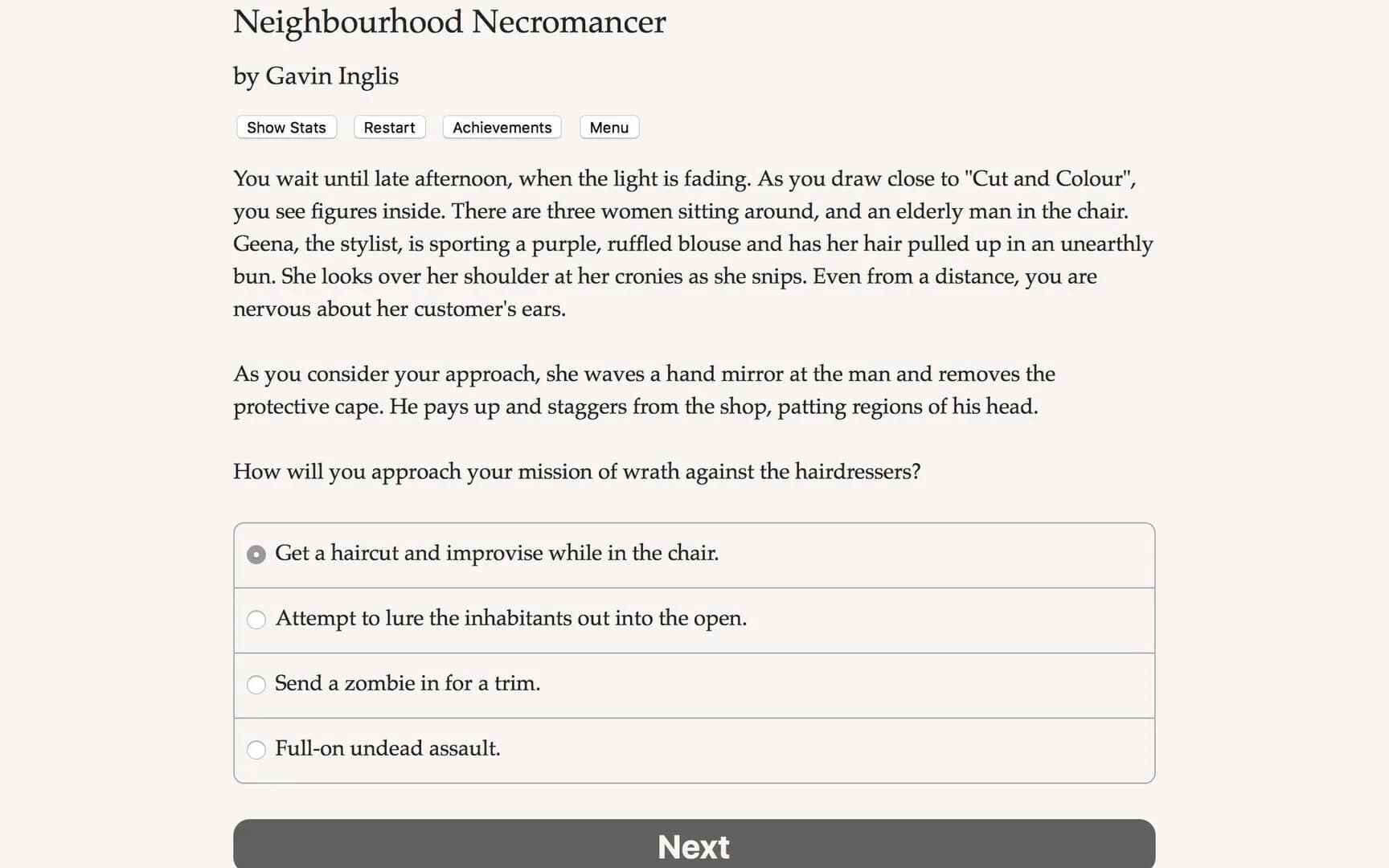 Neighbourhood Necromancer screenshot 1