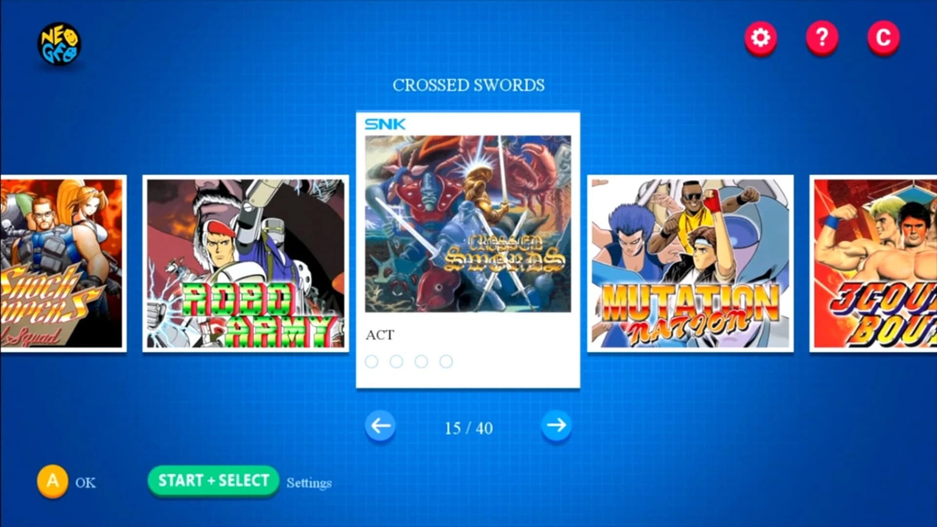 Neo Geo Mini International screenshot 1