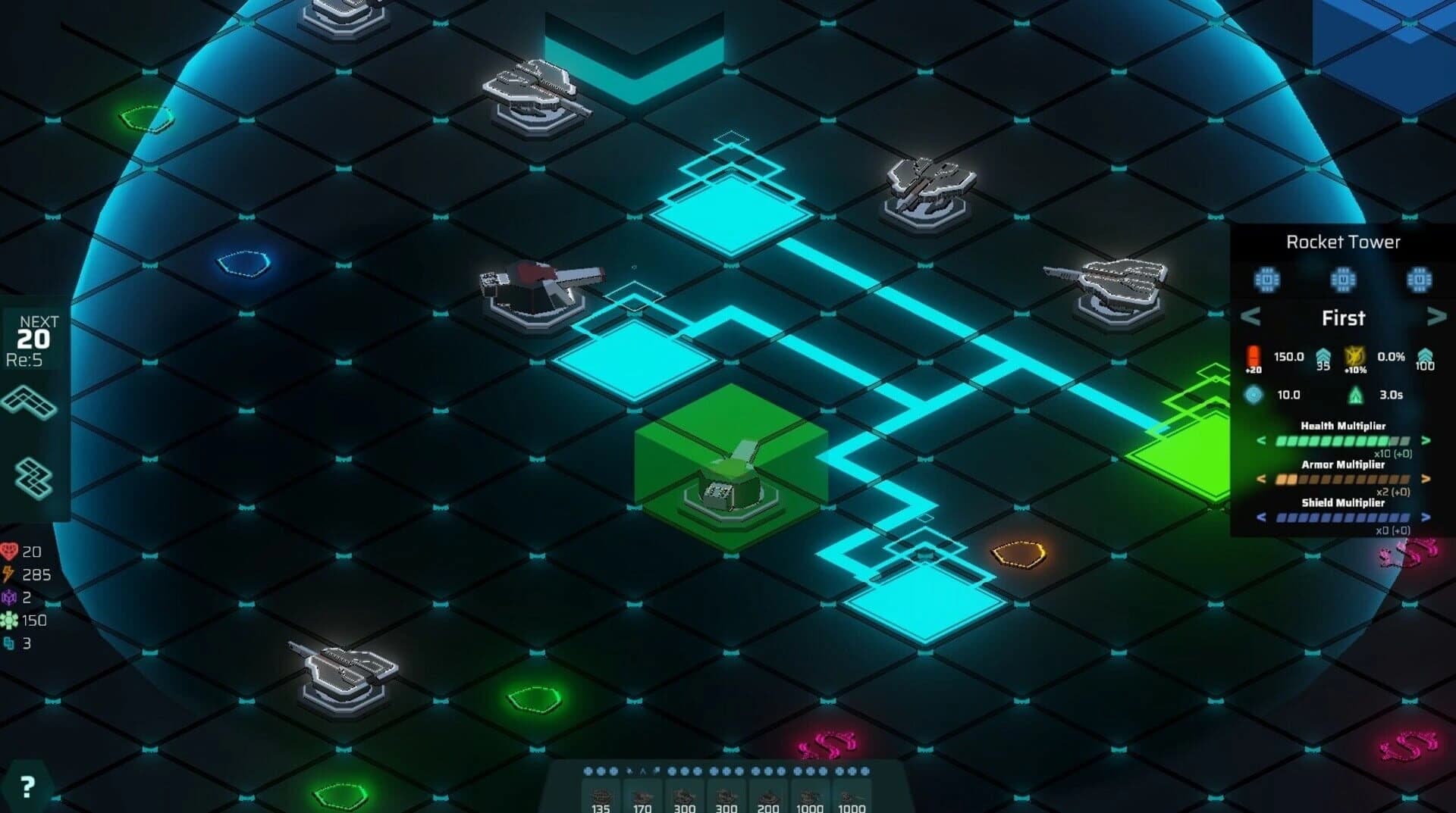 Neon Grid Defenders screenshot 2