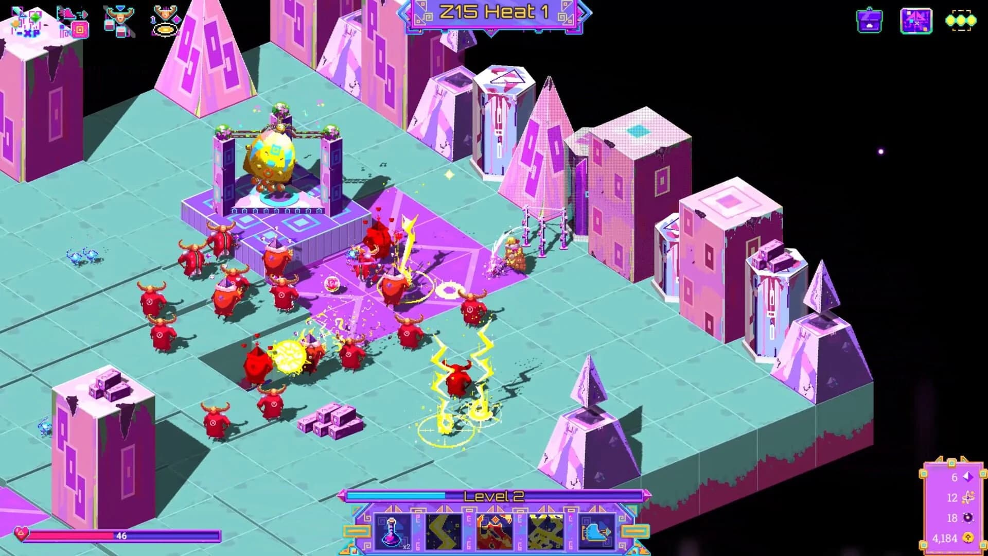 Neon Spellstorm screenshot 2