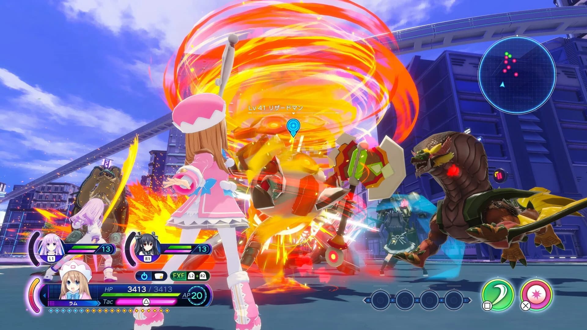 Neptunia: Sisters vs. Sisters screenshot 1