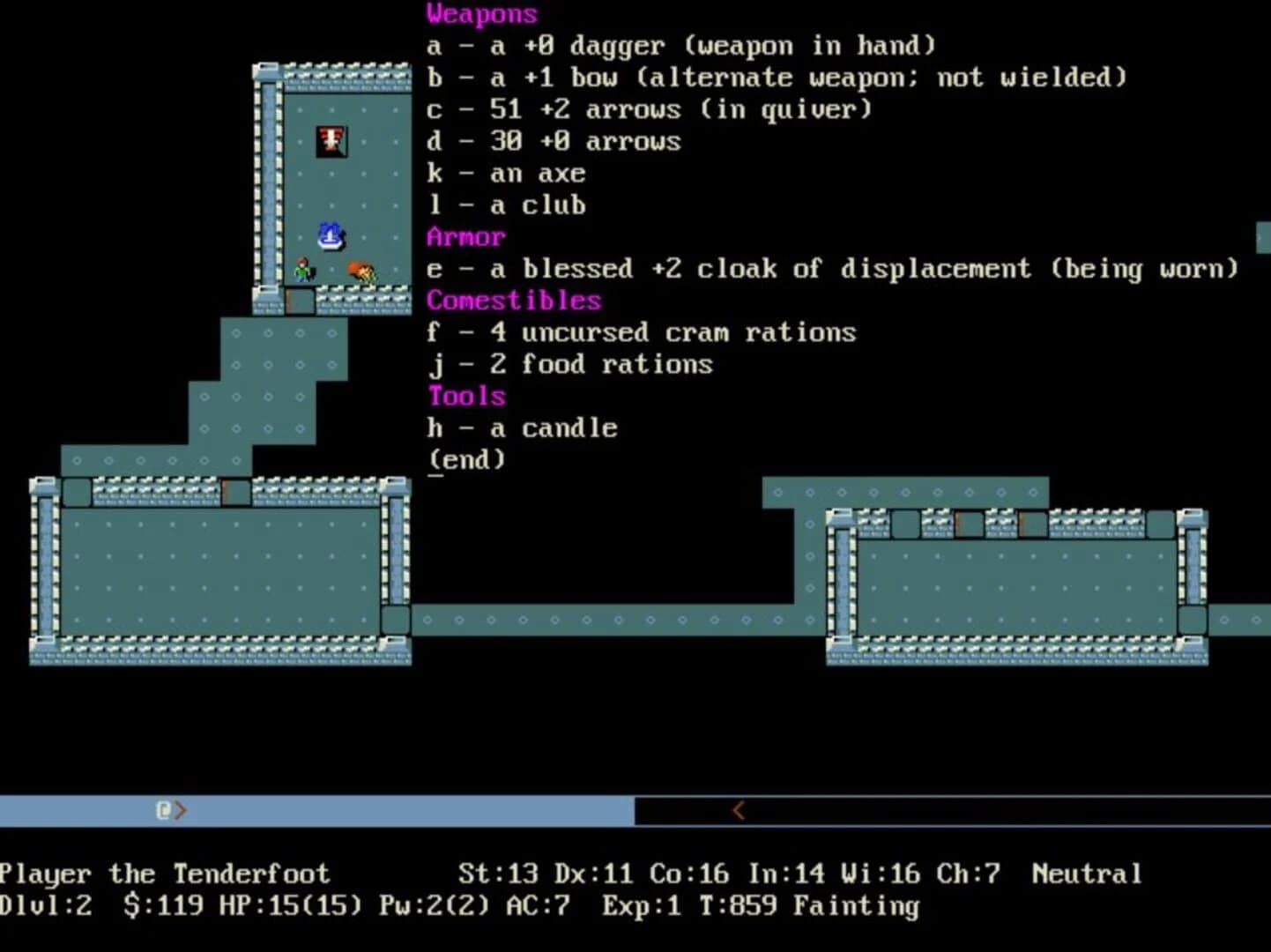 NetHack screenshot 3