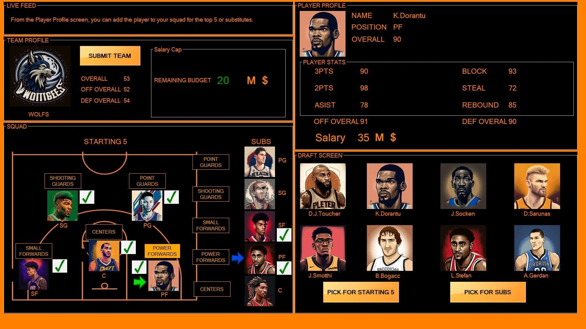 NFBL: National Fantasy Basketball League screenshot 2