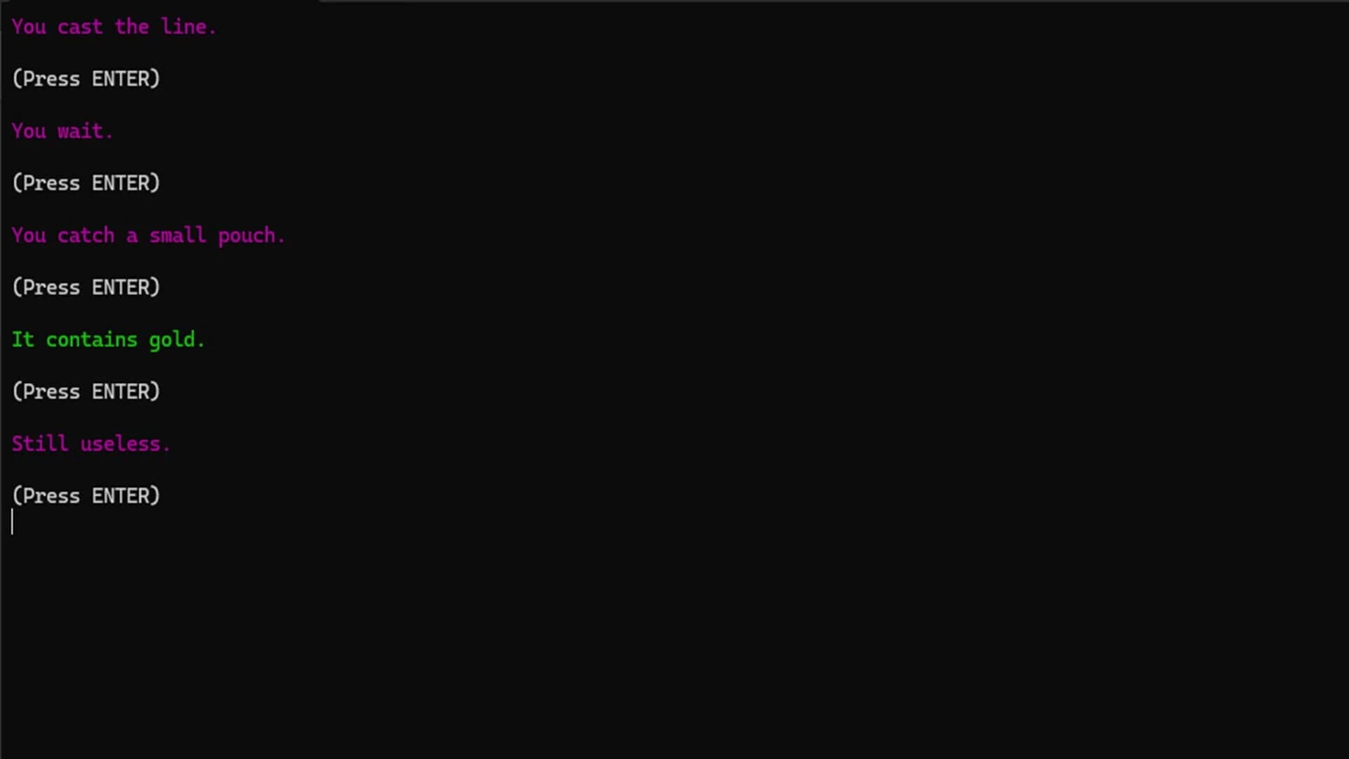 Nick's Text Adventure screenshot 3