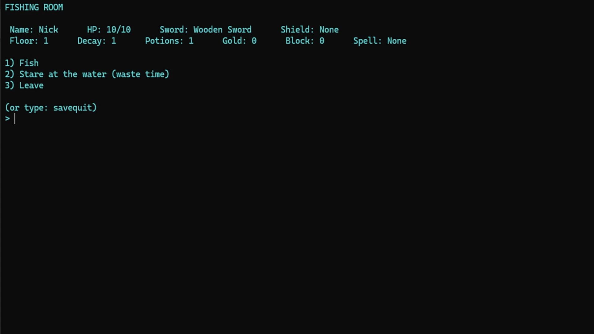Nick's Text Adventure screenshot 4