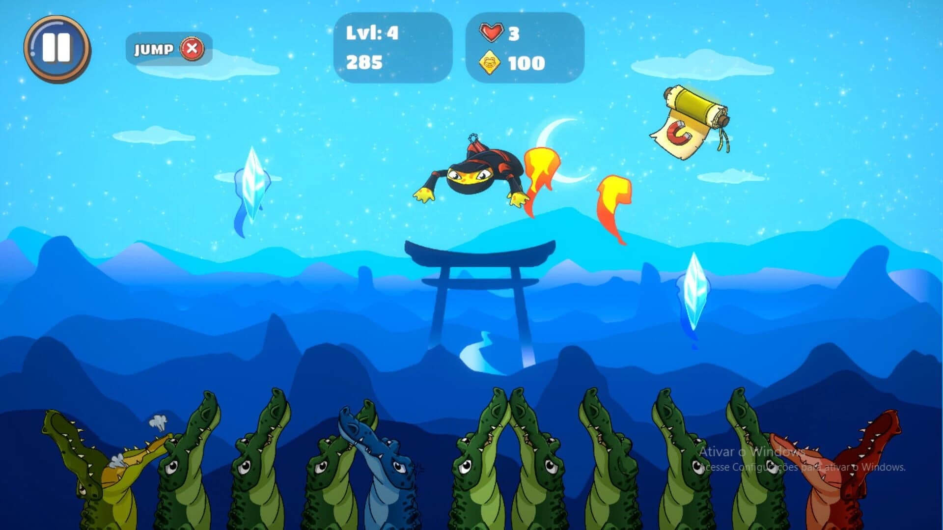 Ninja Frogs screenshot 2