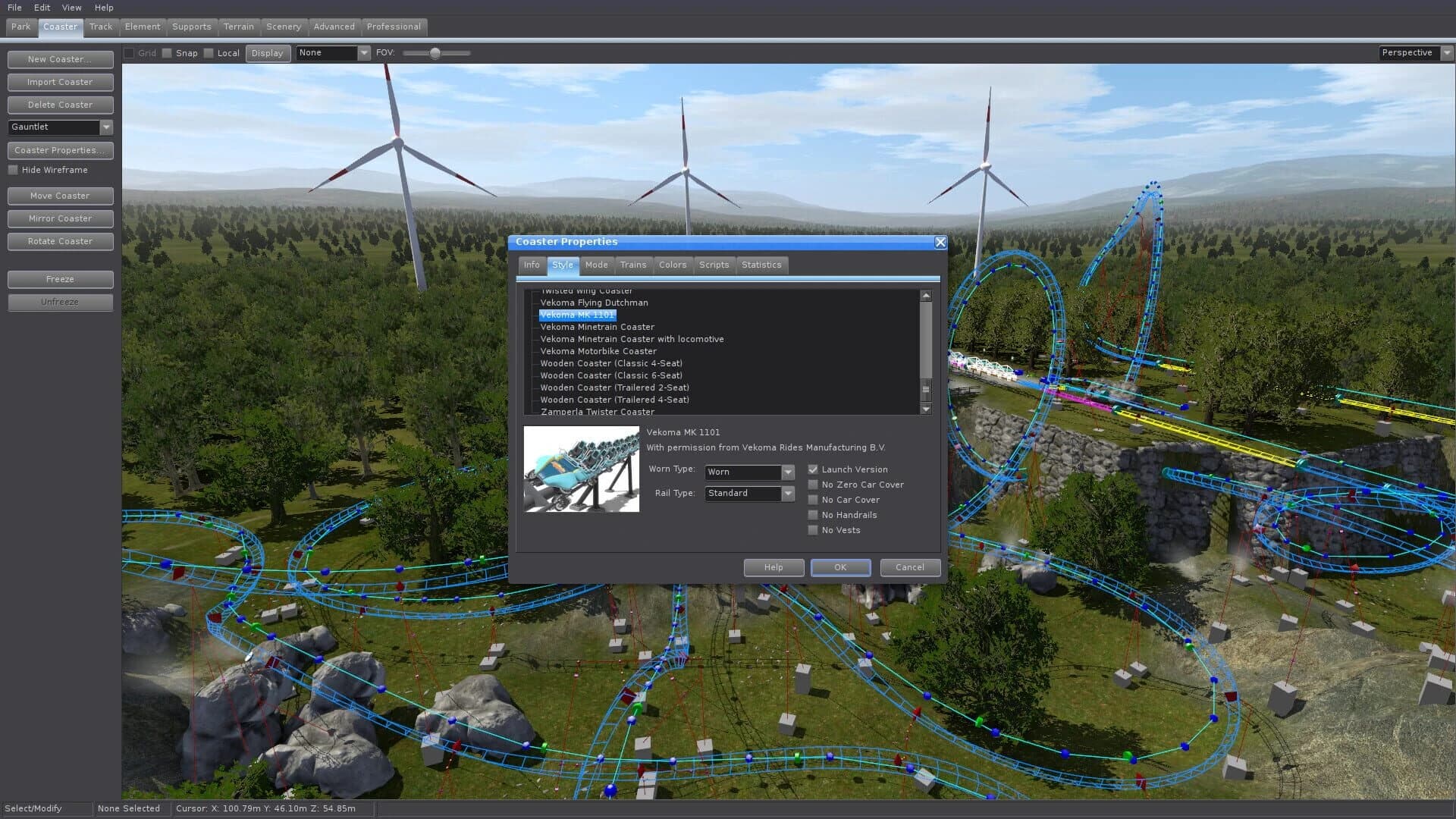NoLimits 2: Vekoma MK1101 screenshot 5