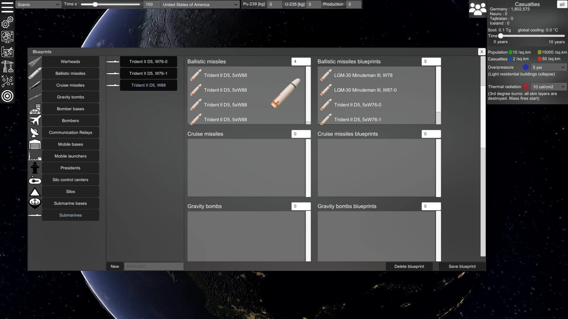 Nuclear War Simulator screenshot 3