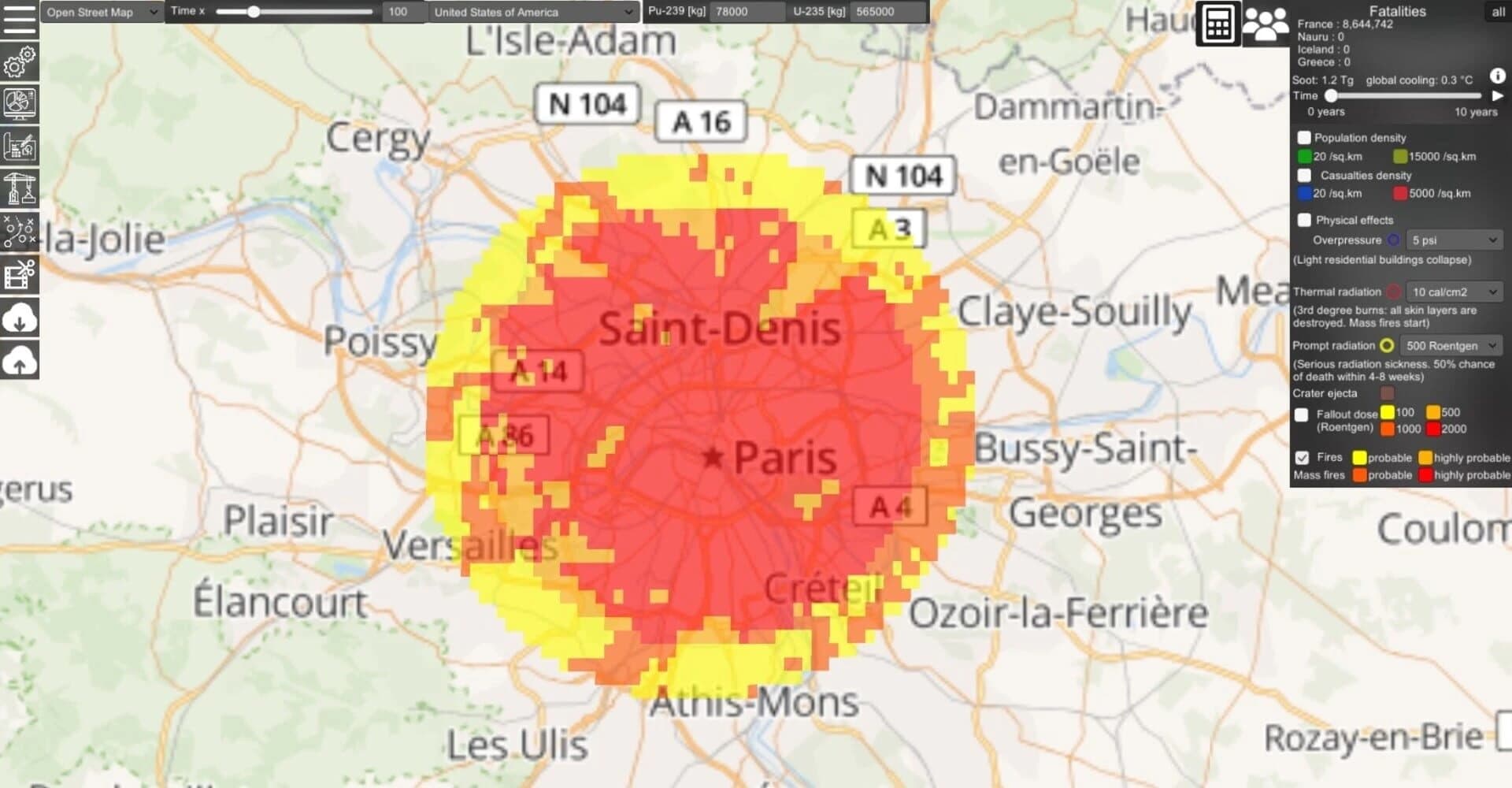 Nuclear War Simulator screenshot 1