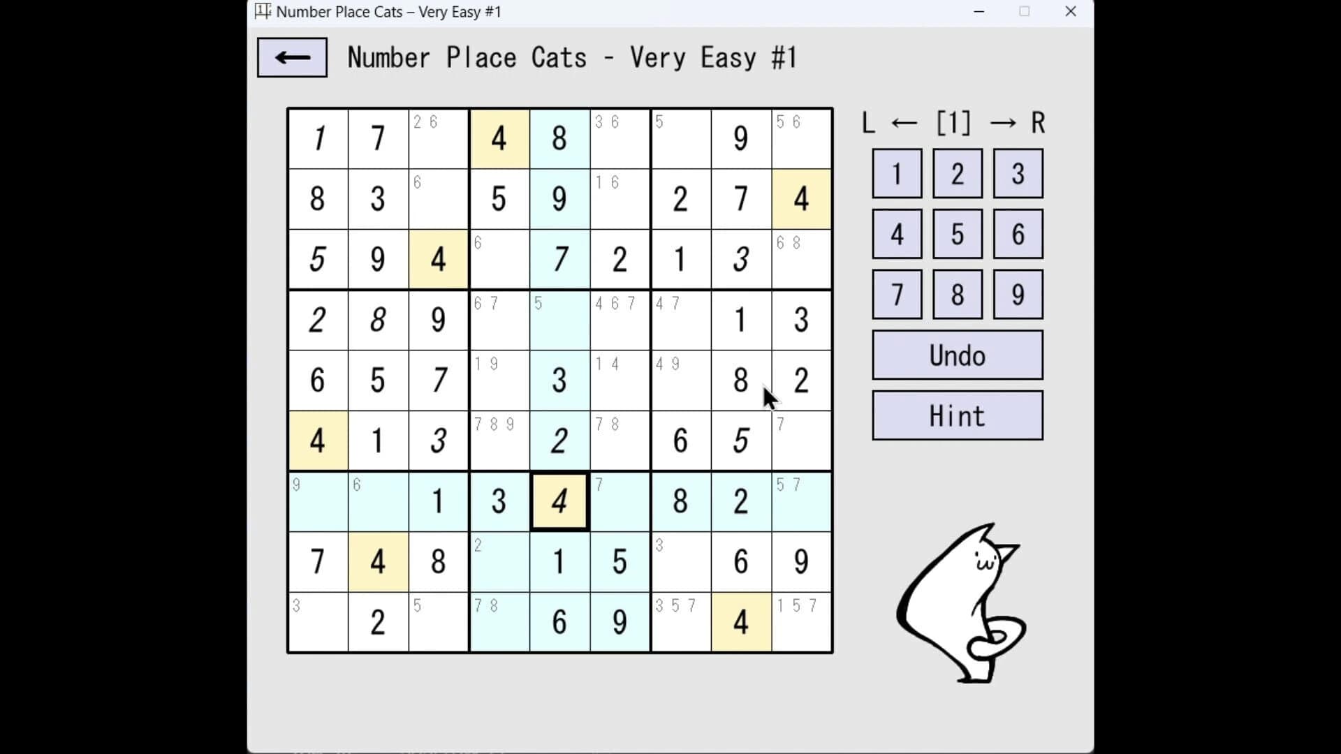 Number Place Cats screenshot 3