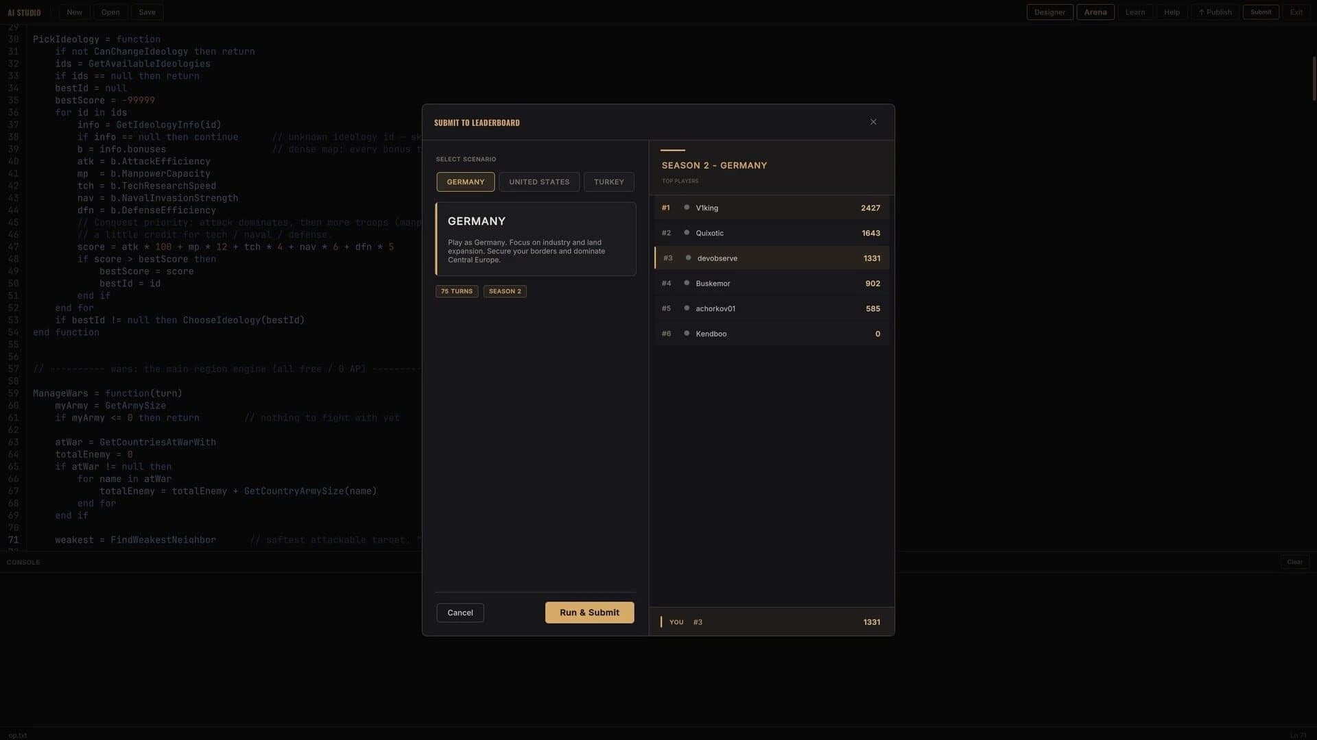Observe screenshot 1