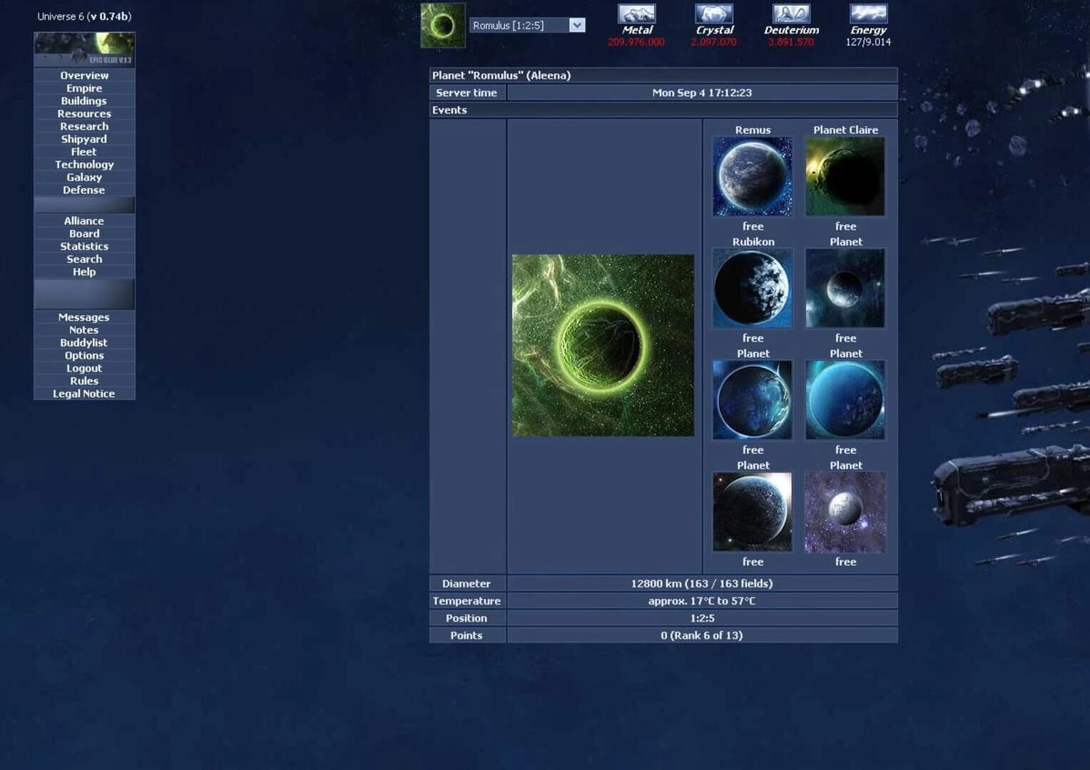 OGame screenshot 4