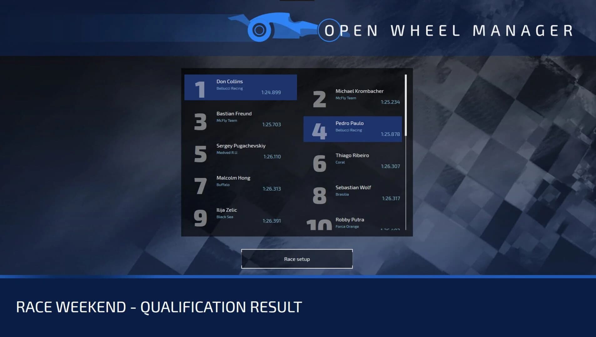 Open Wheel Manager screenshot 2