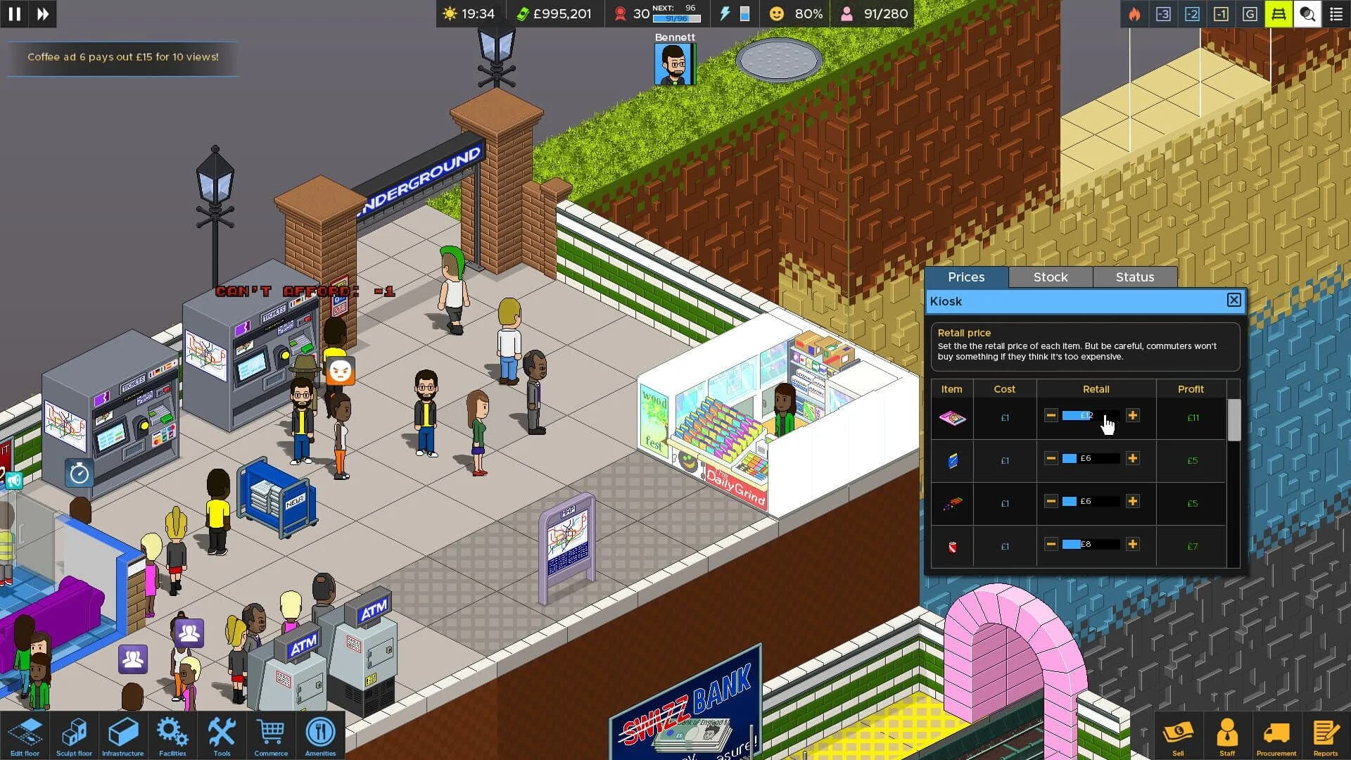 Overcrowd: A Commute 'Em Up screenshot 4