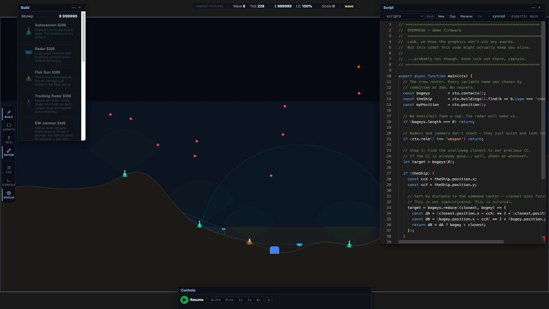 Overhead screenshot 5
