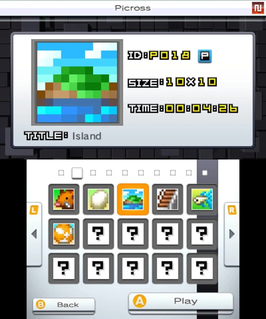 Picross e6 screenshot 3