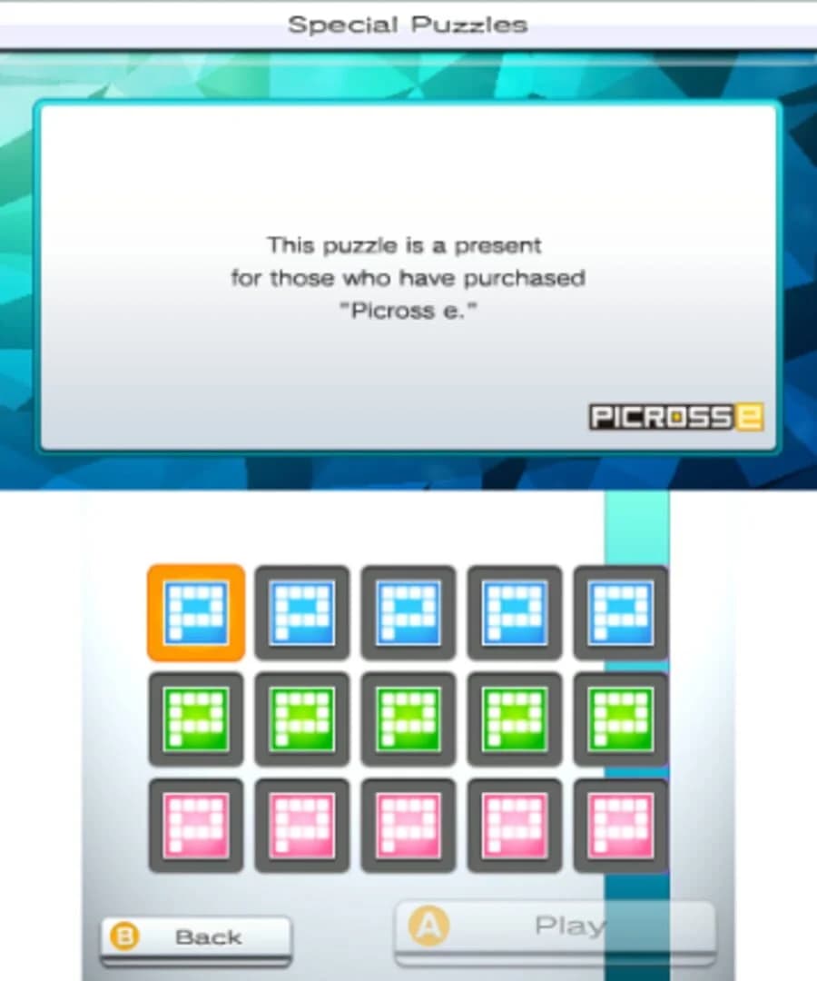 Picross e7 screenshot 3