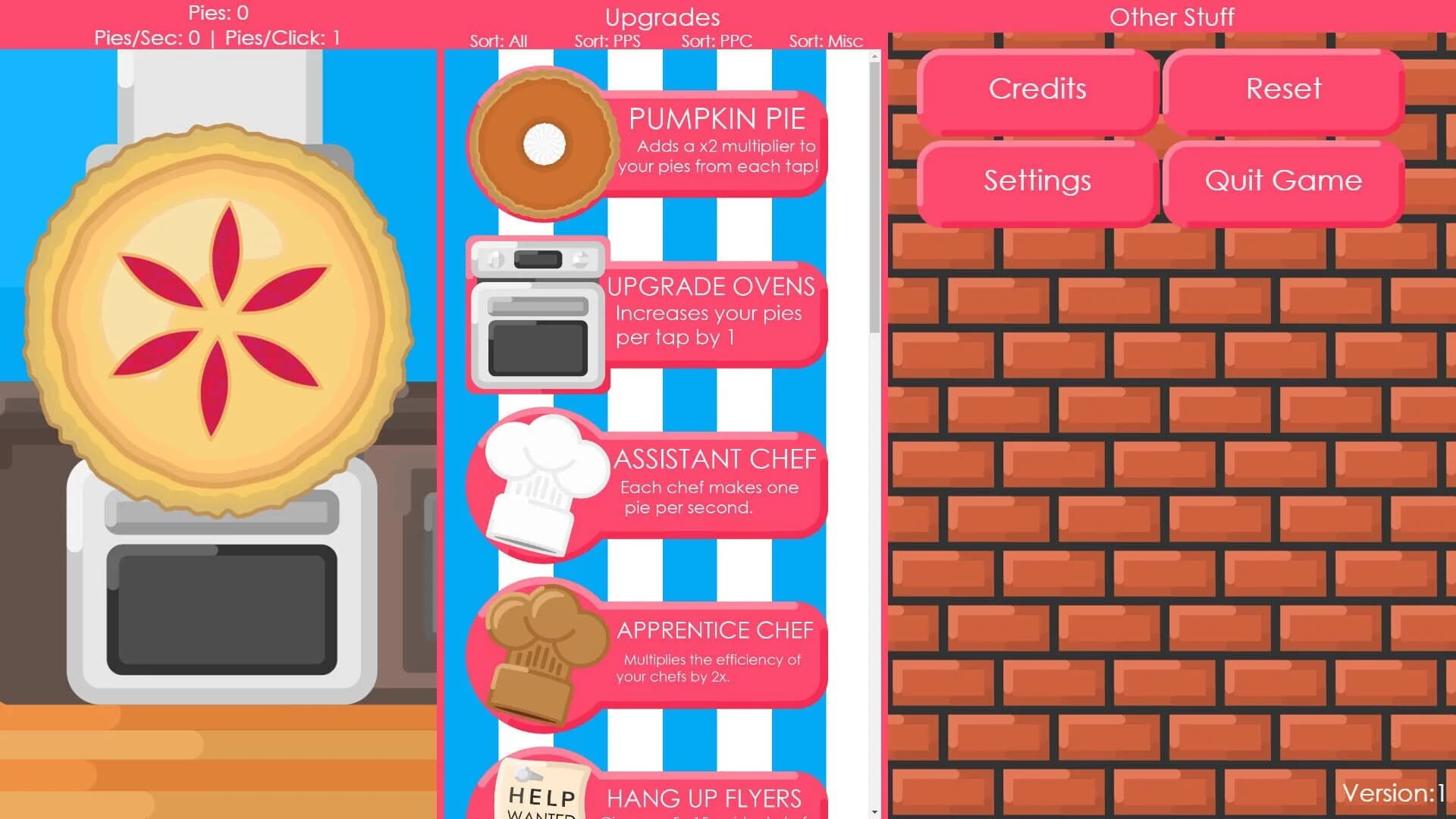 PieClicker screenshot 1