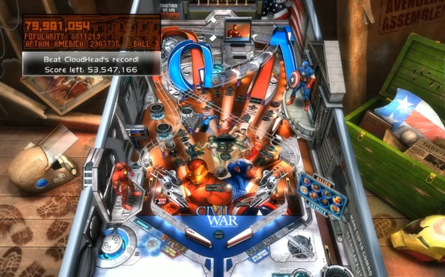 Pinball FX2: Marvel Civil War screenshot 3