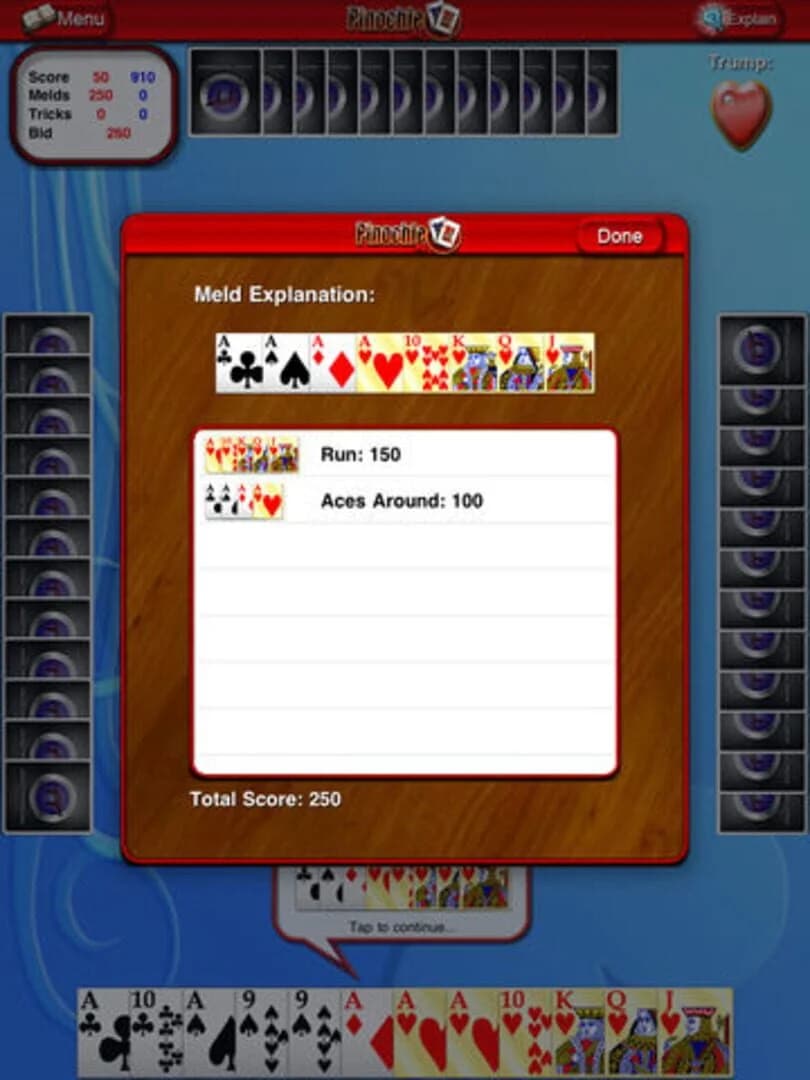 Pinochle HD screenshot 1