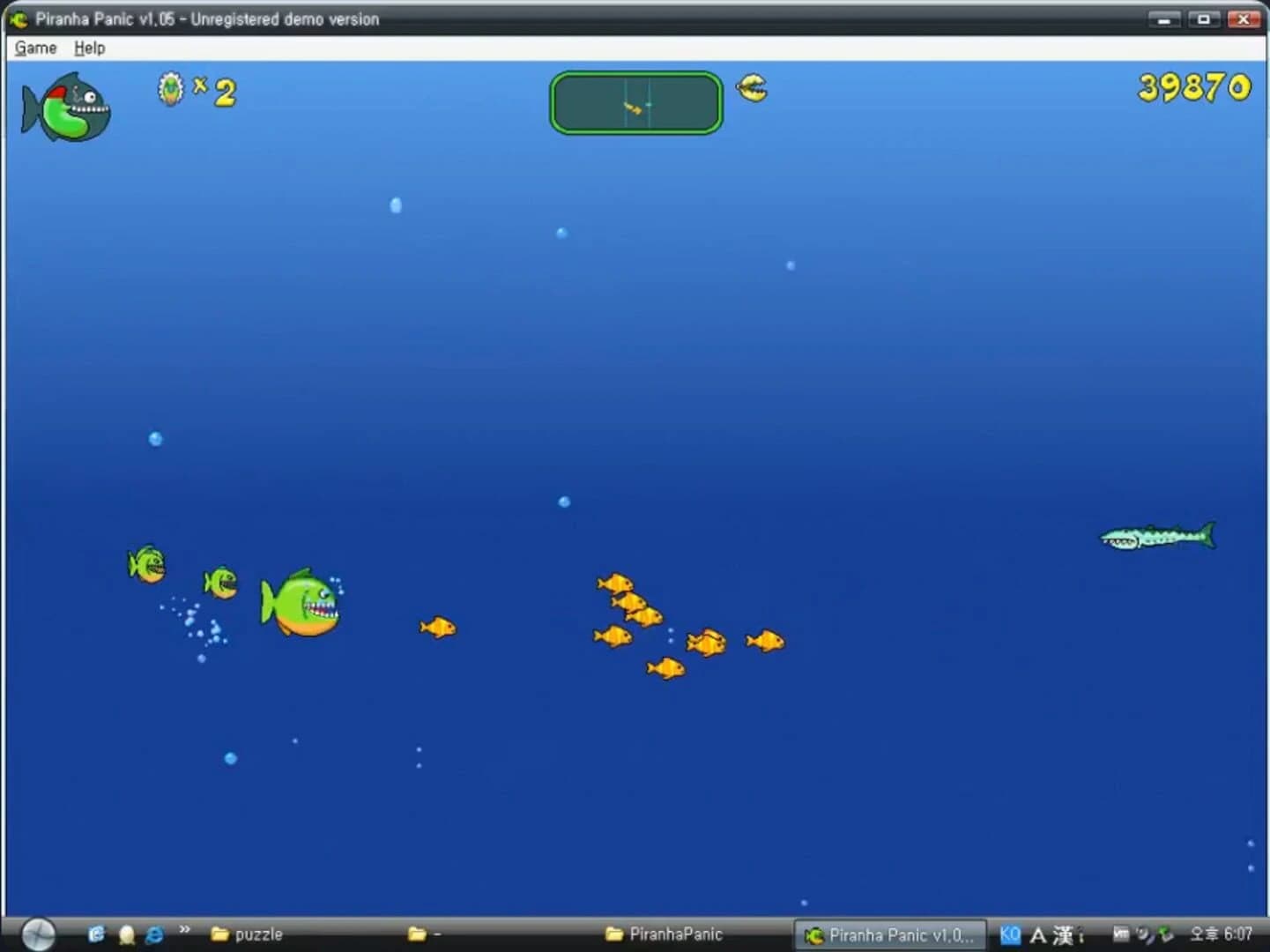Piranha Panic screenshot 2