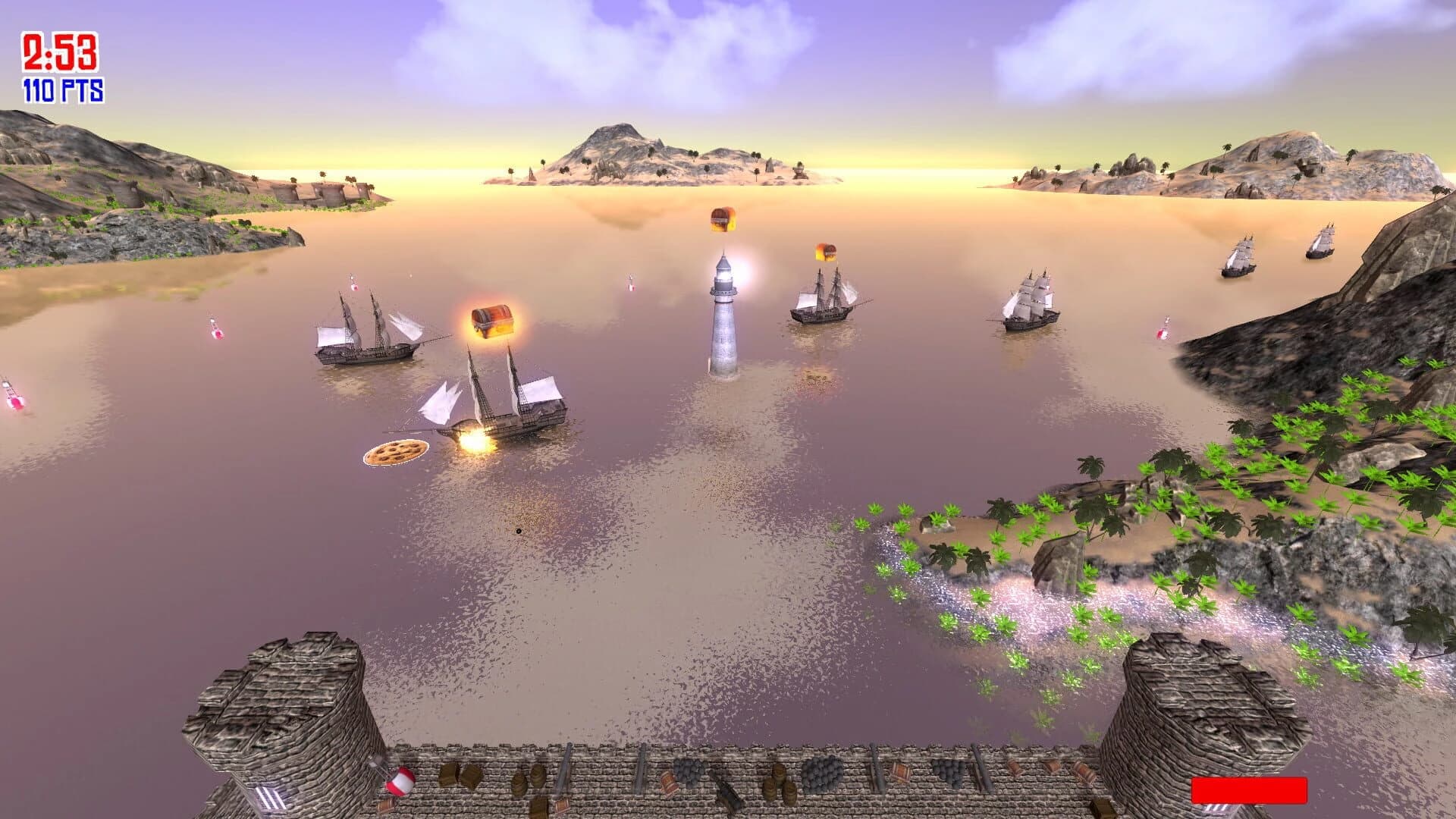 Pirate Cannons Ahoy! screenshot 1