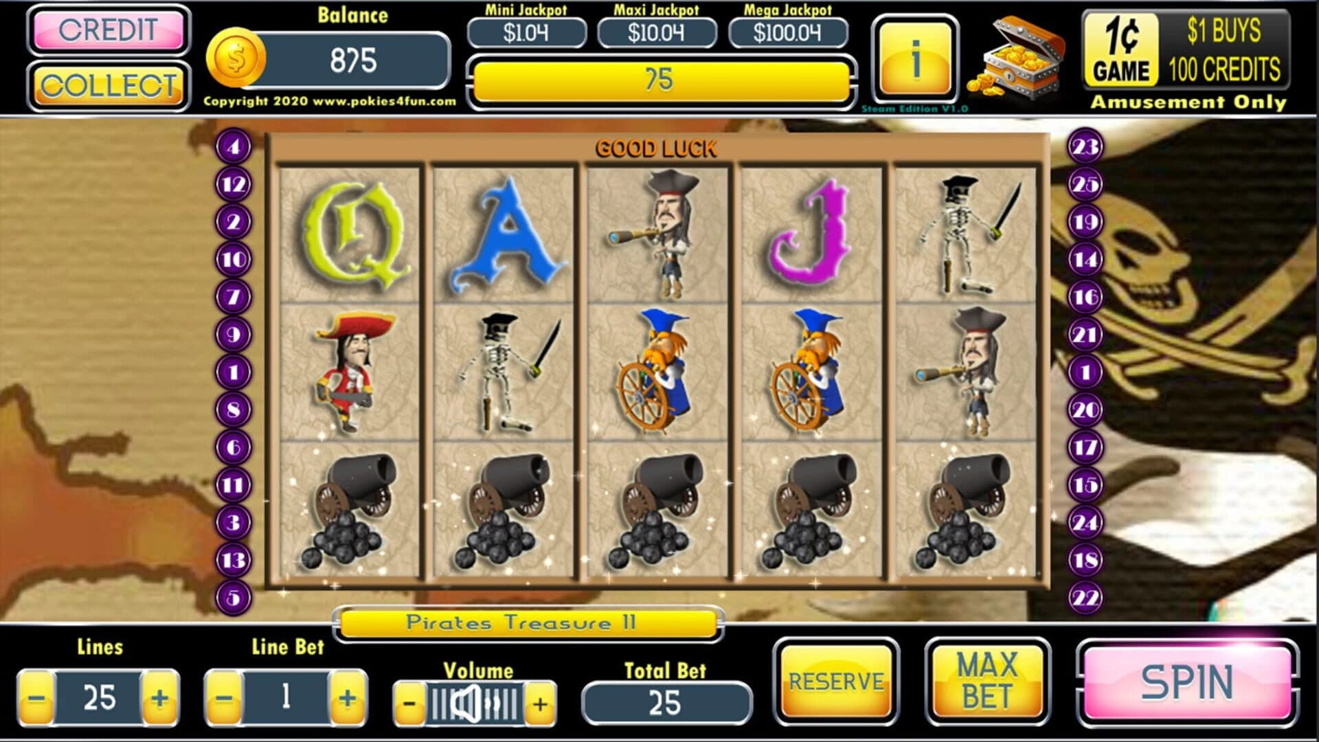 Pirates Treasure II screenshot 2