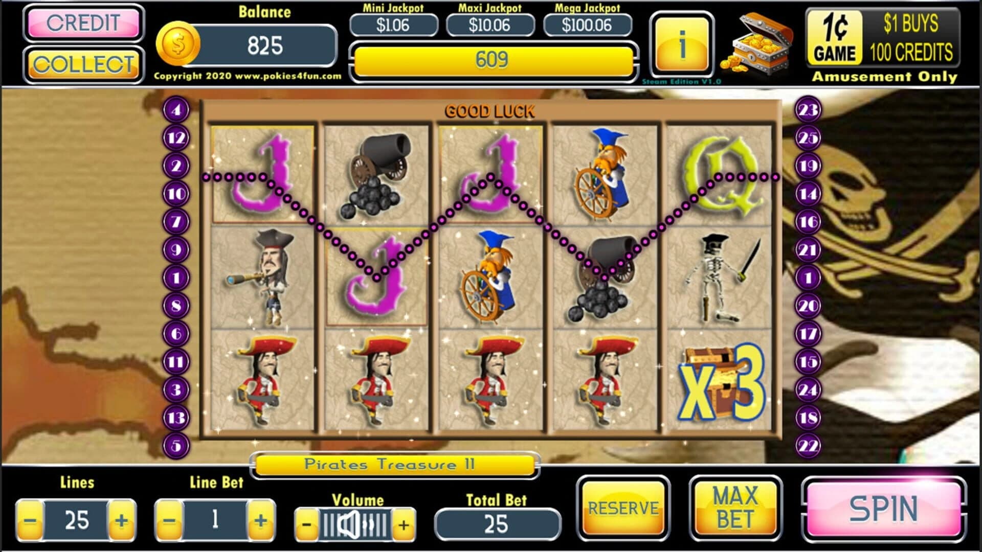 Pirates Treasure II screenshot 1