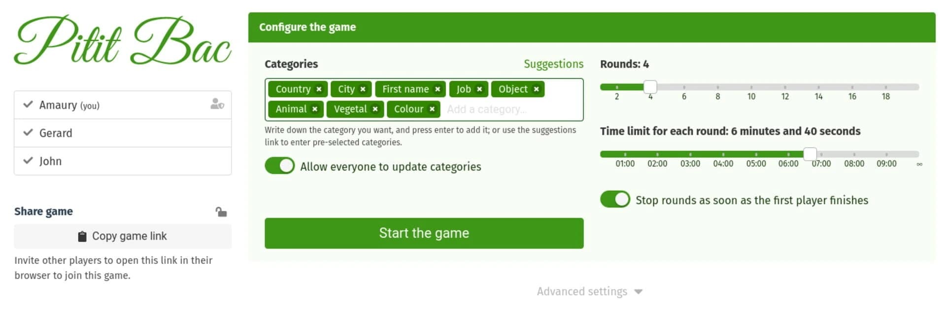 Pitit Bac screenshot 1