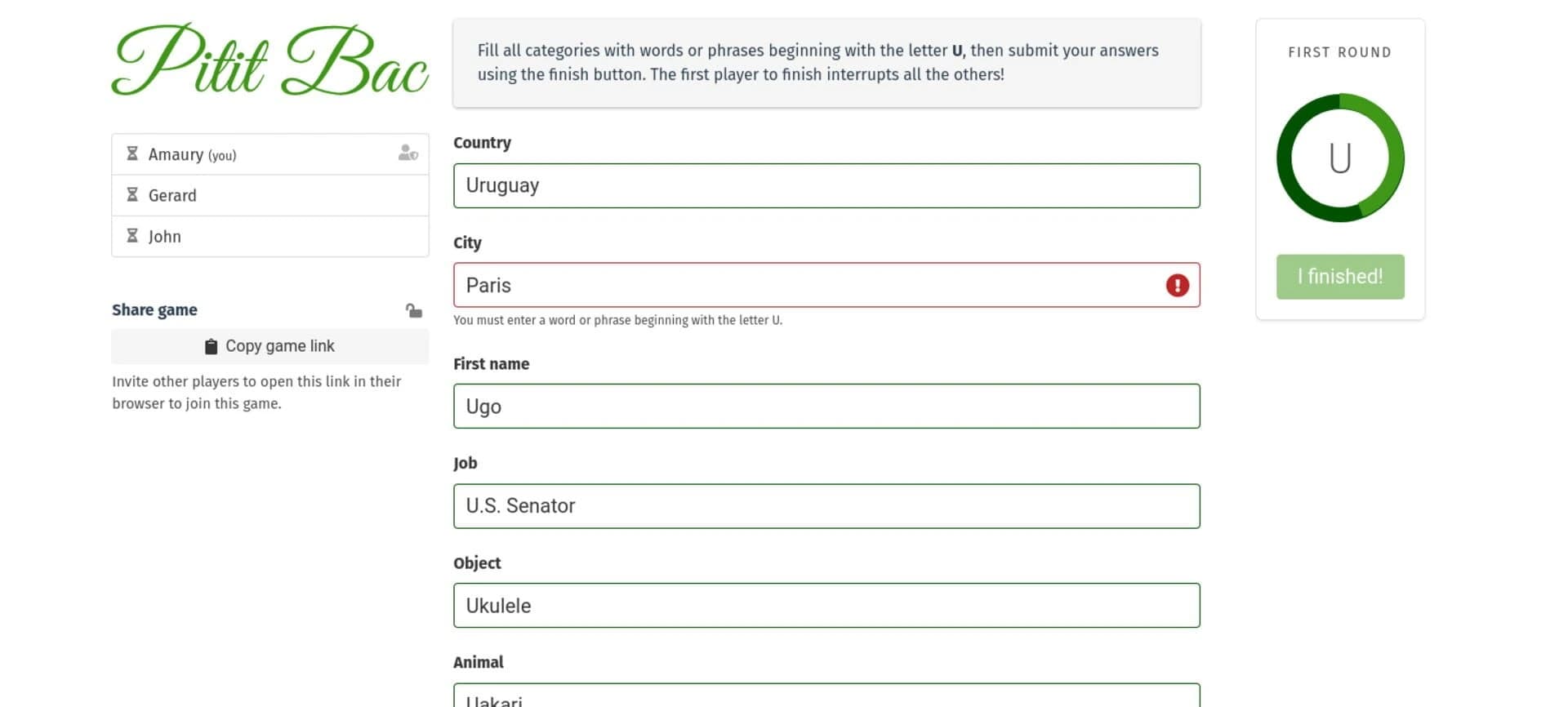 Pitit Bac screenshot 2