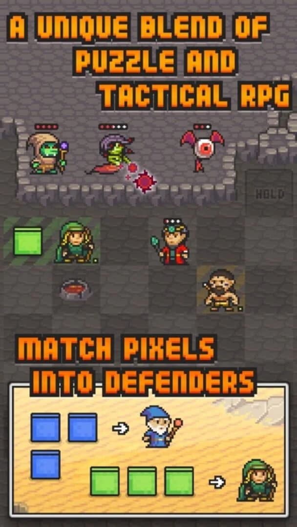 Pixel Defenders Puzzle screenshot 2