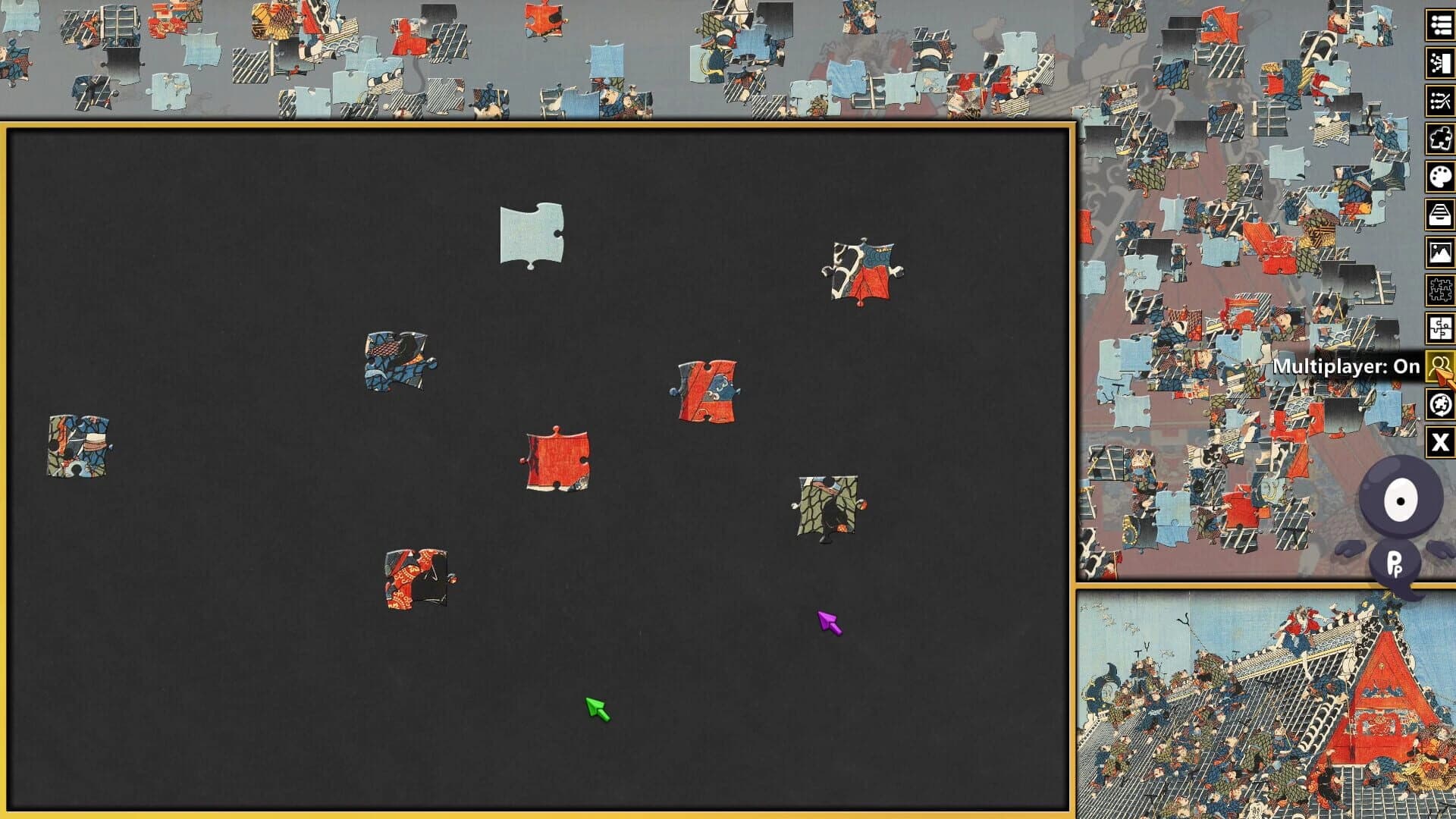 Pixel Puzzles 3: Ukiyo-e Jigsaws screenshot 3