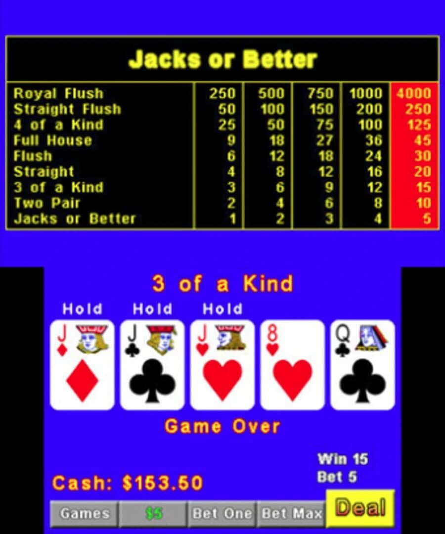 Plain Video Poker screenshot 1