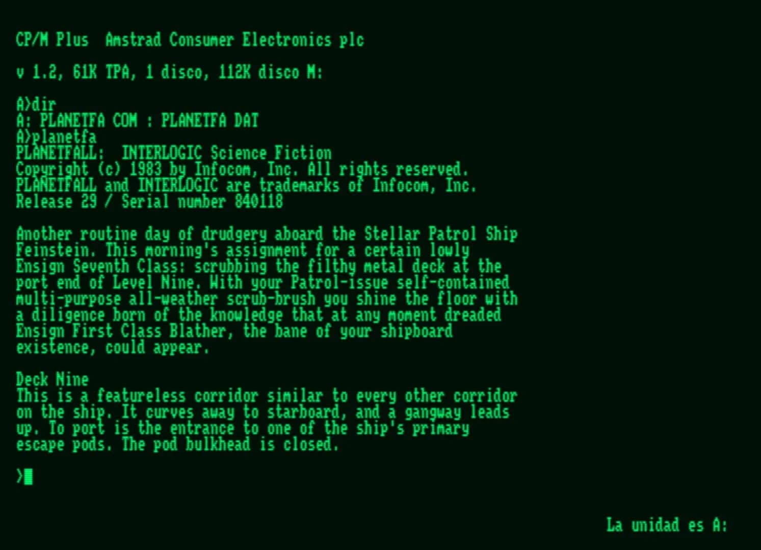 Planetfall screenshot 2