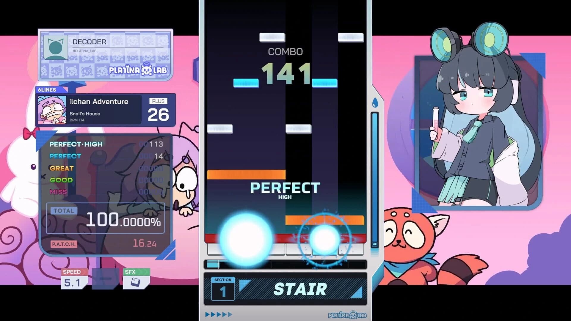 Platina: Lab screenshot 2