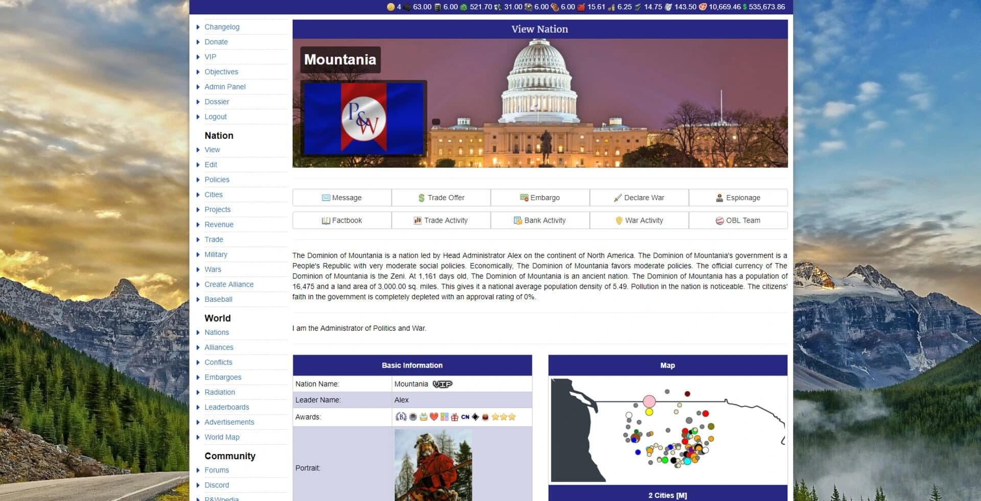 Politics and War screenshot 2