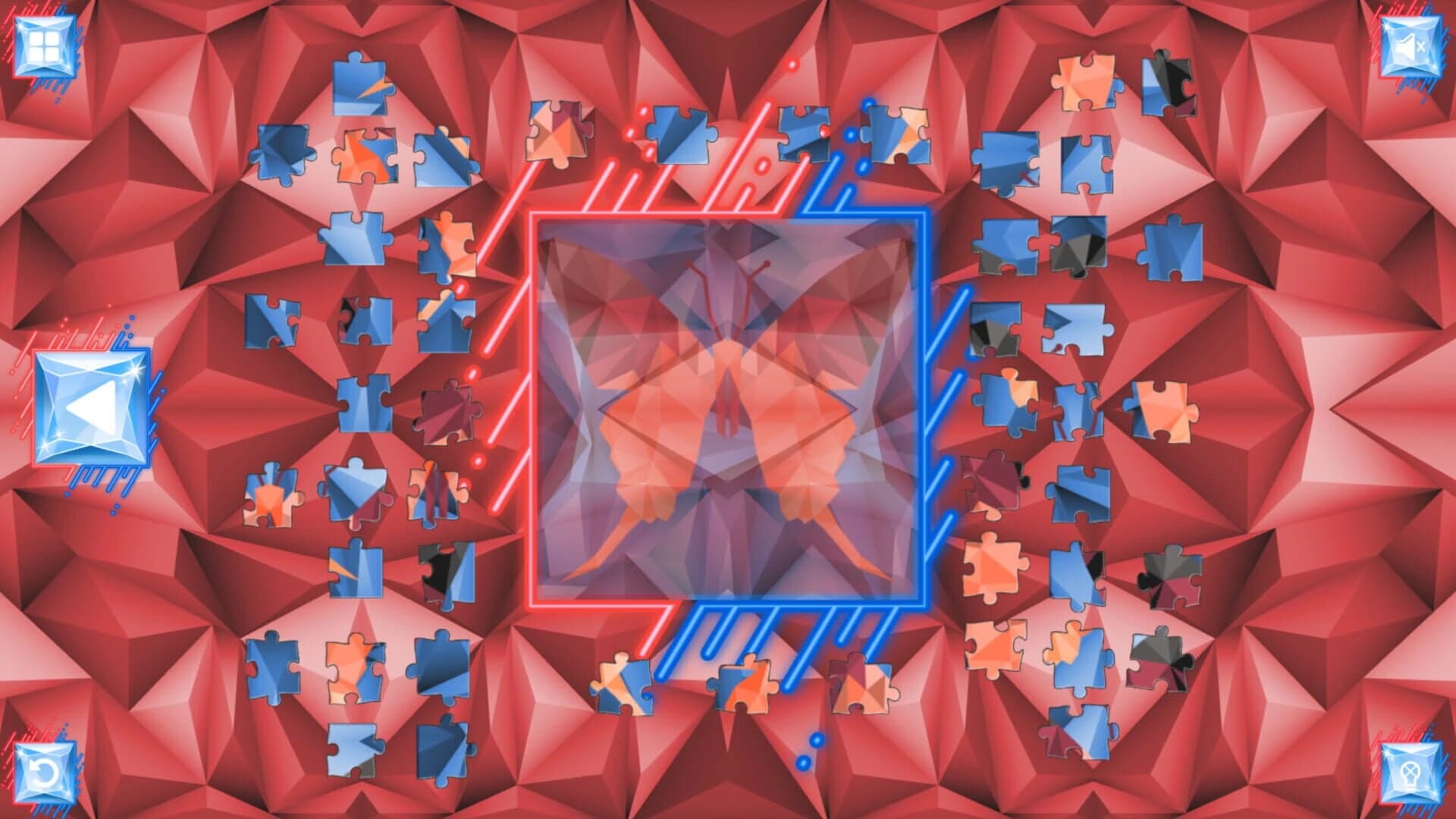 Poly Jigsaw: Butterflies screenshot 2