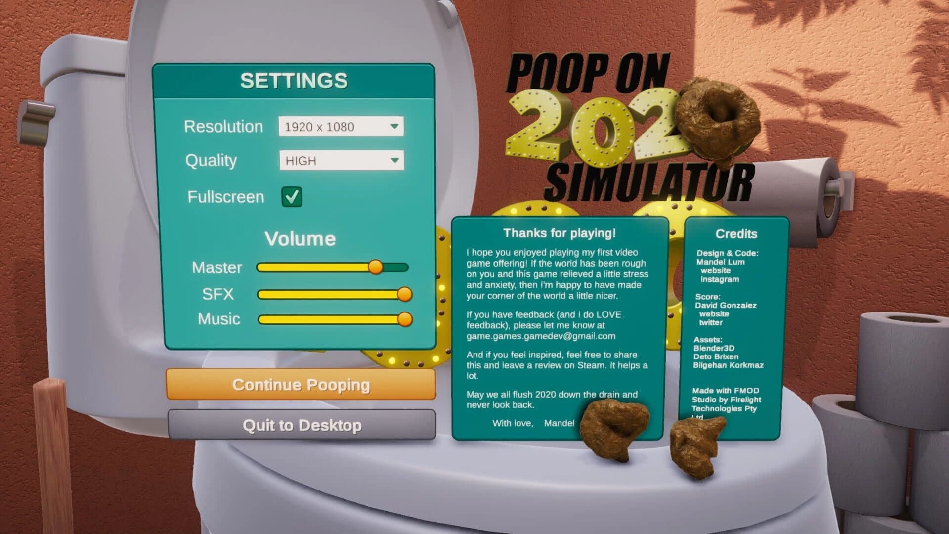 Poop on 2020 Simulator screenshot 4