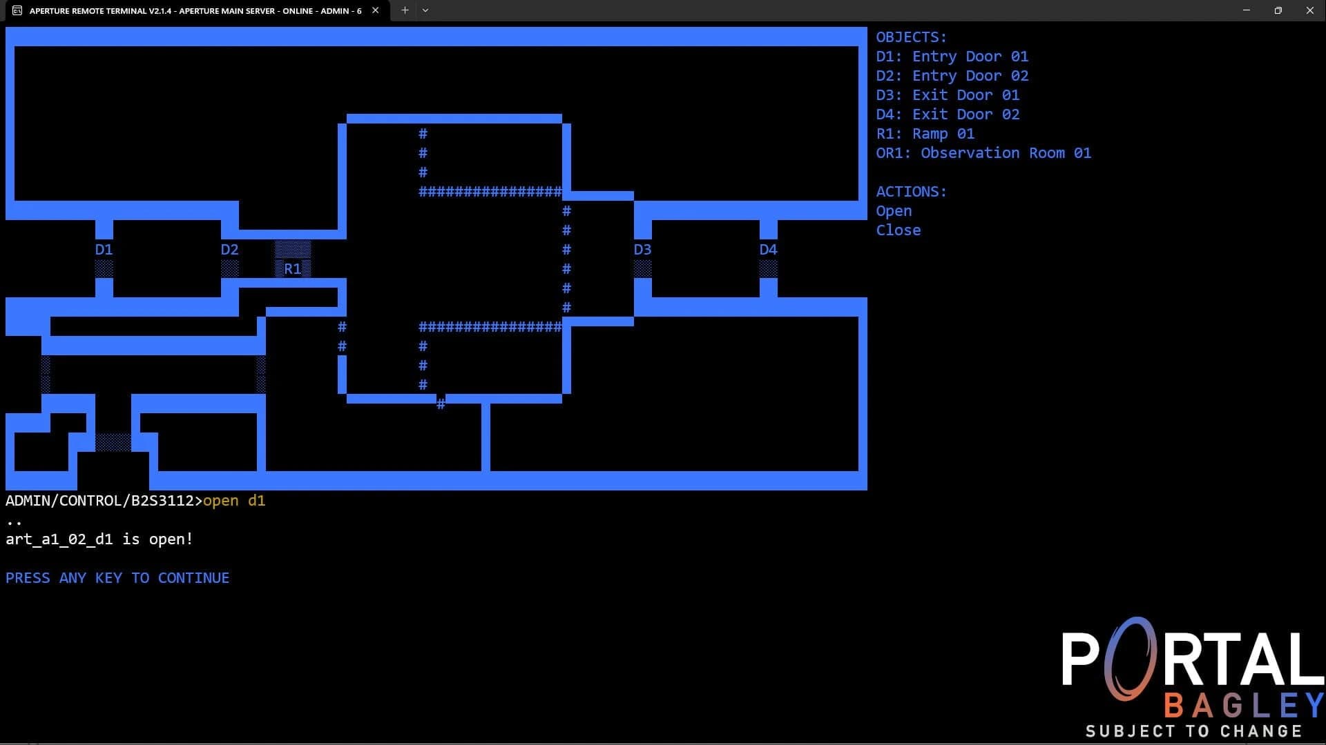 Portal Bagley: Aperture Remote Terminal screenshot 5