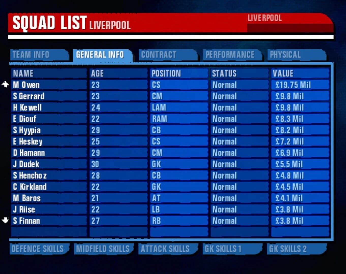 Premier Manager 2003-04 screenshot 2