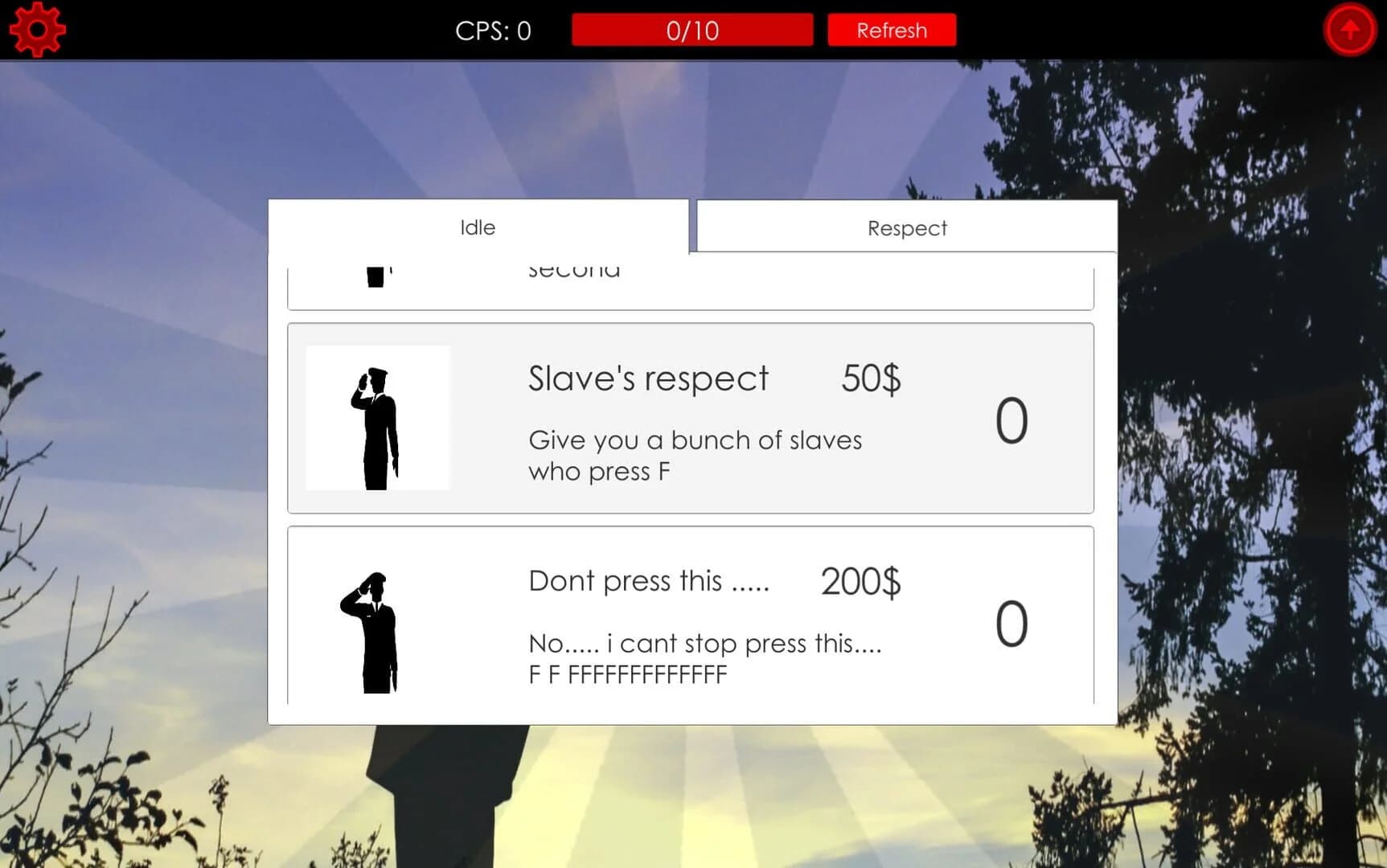 Press F to pay respects screenshot 1