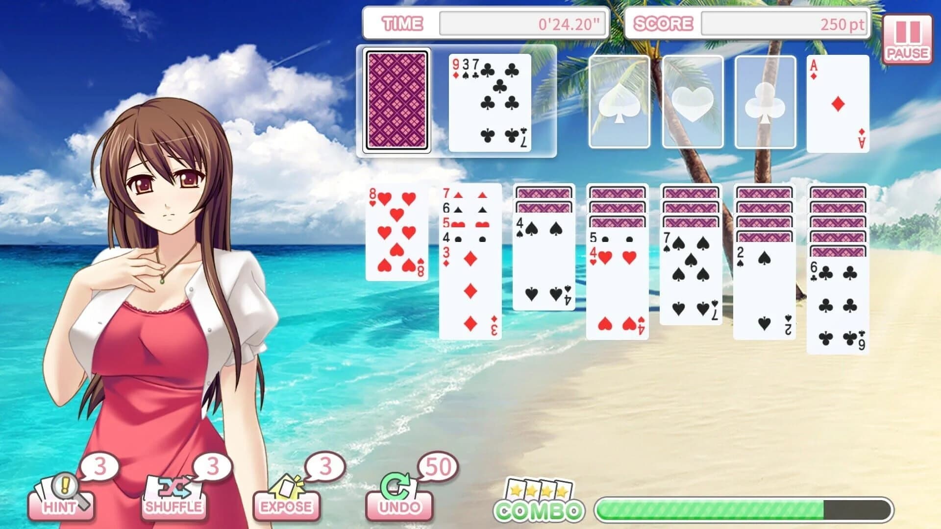 Pretty Girls Klondike Solitaire Plus screenshot 5