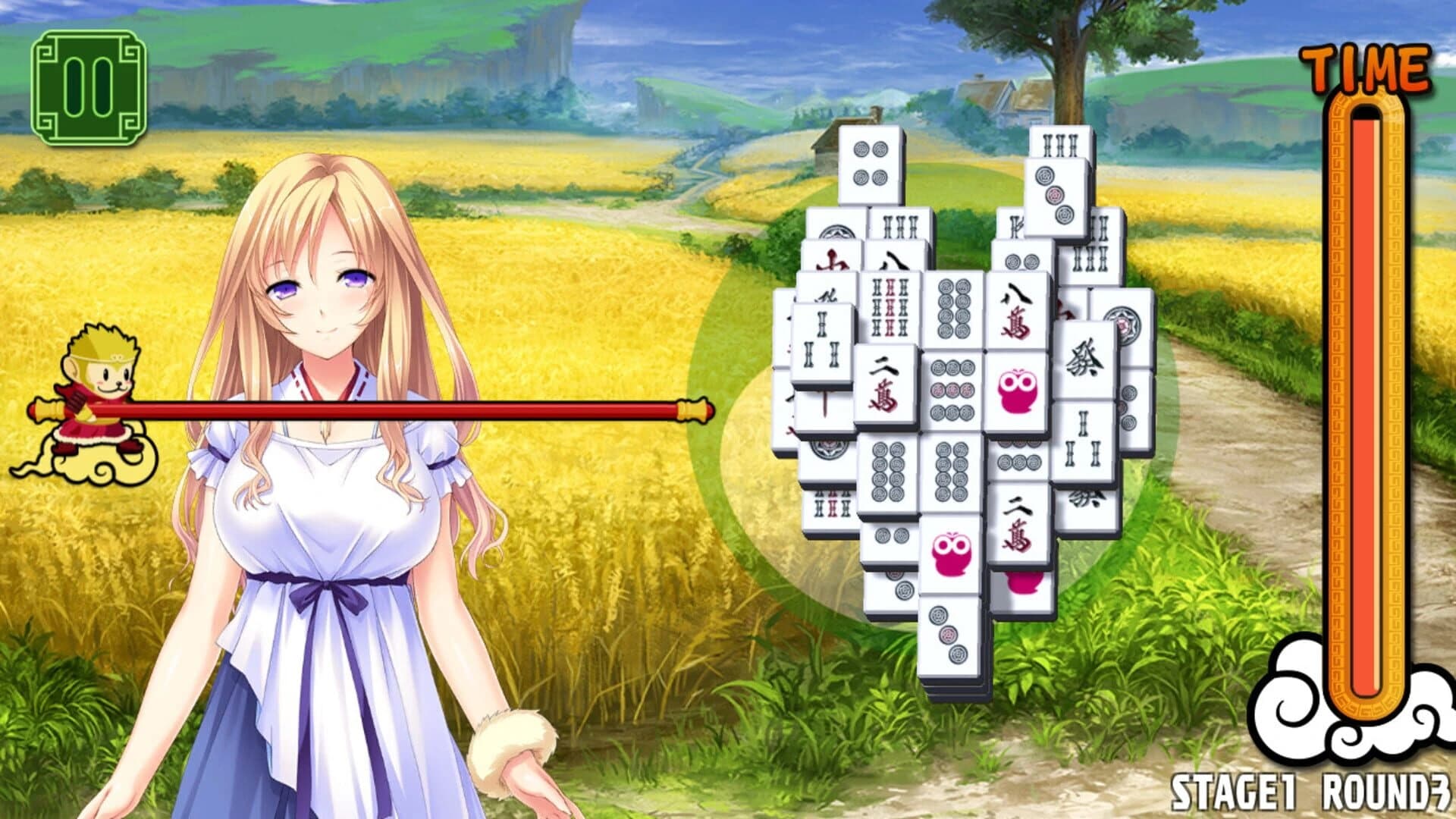 Pretty Girls Mahjong Solitaire: Green screenshot 5