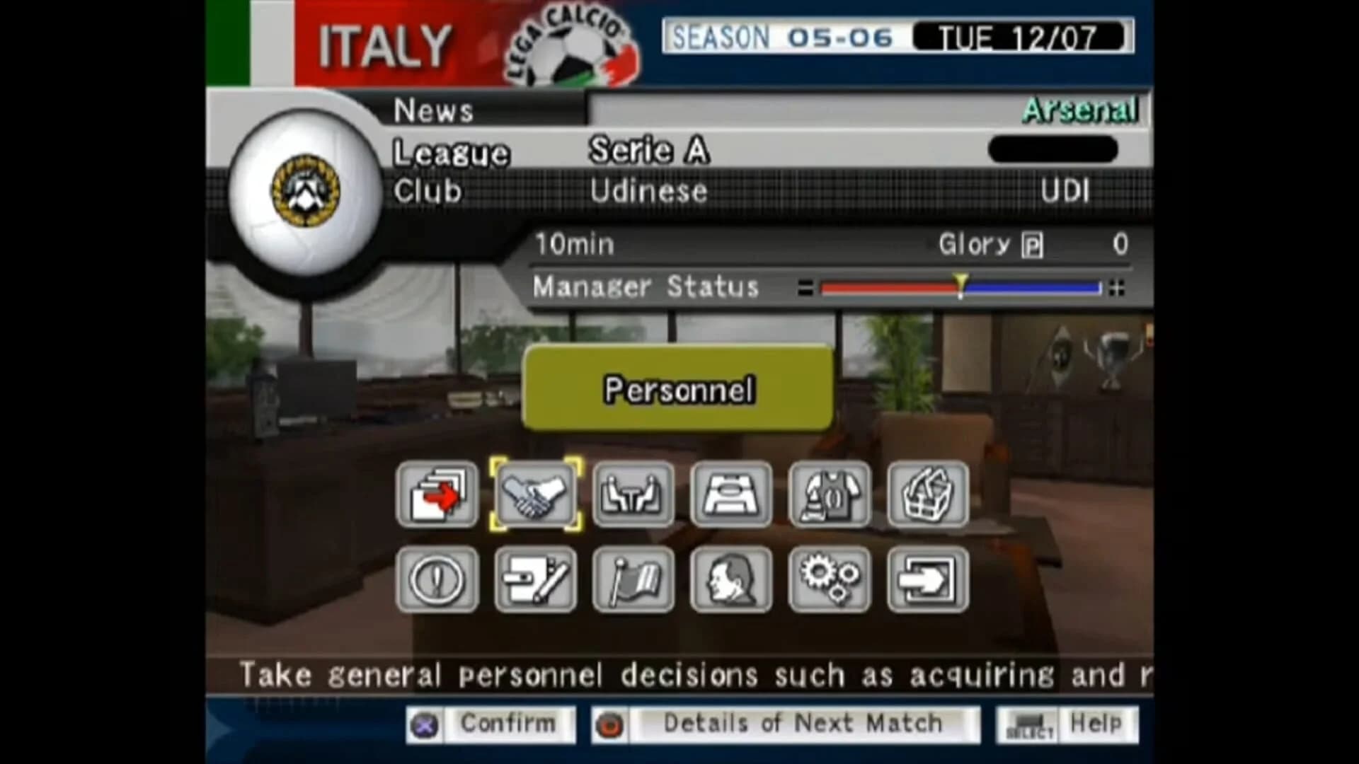 Pro Evolution Soccer Management screenshot 1