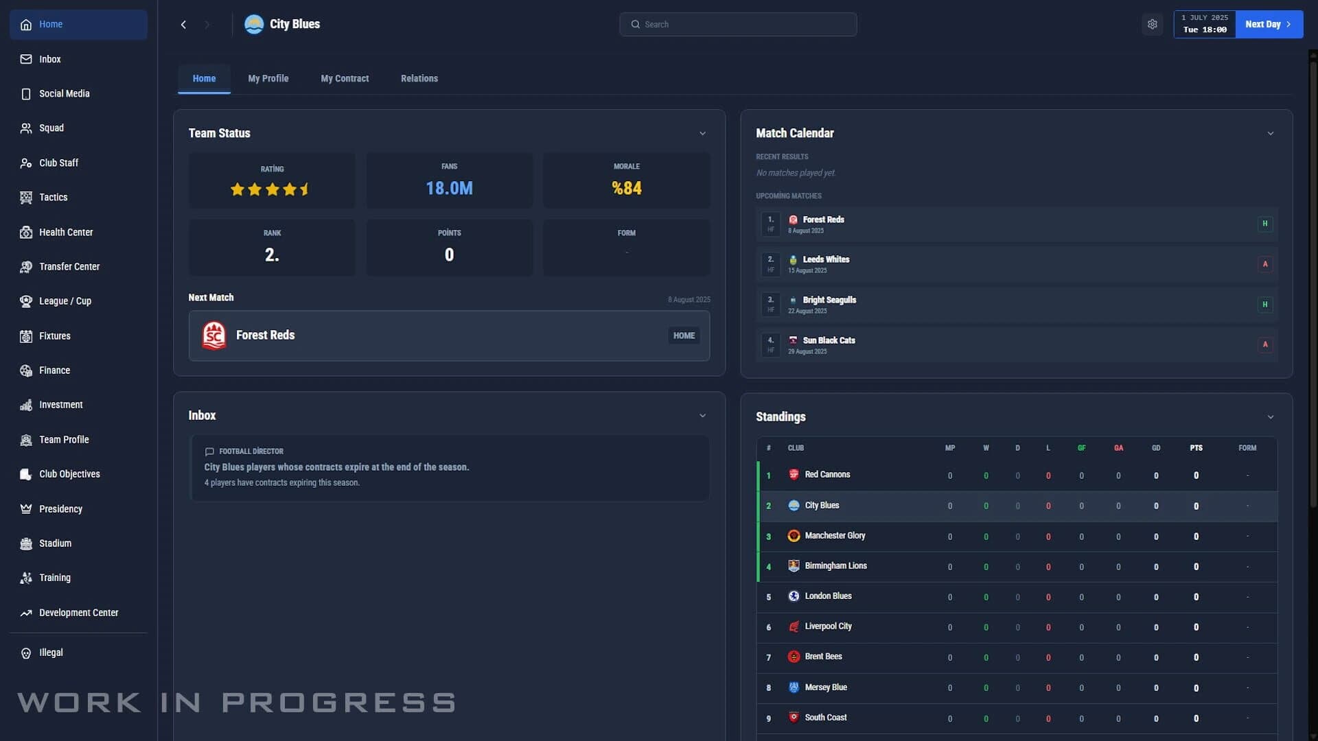 Pro Soccer Manager 27 screenshot 1