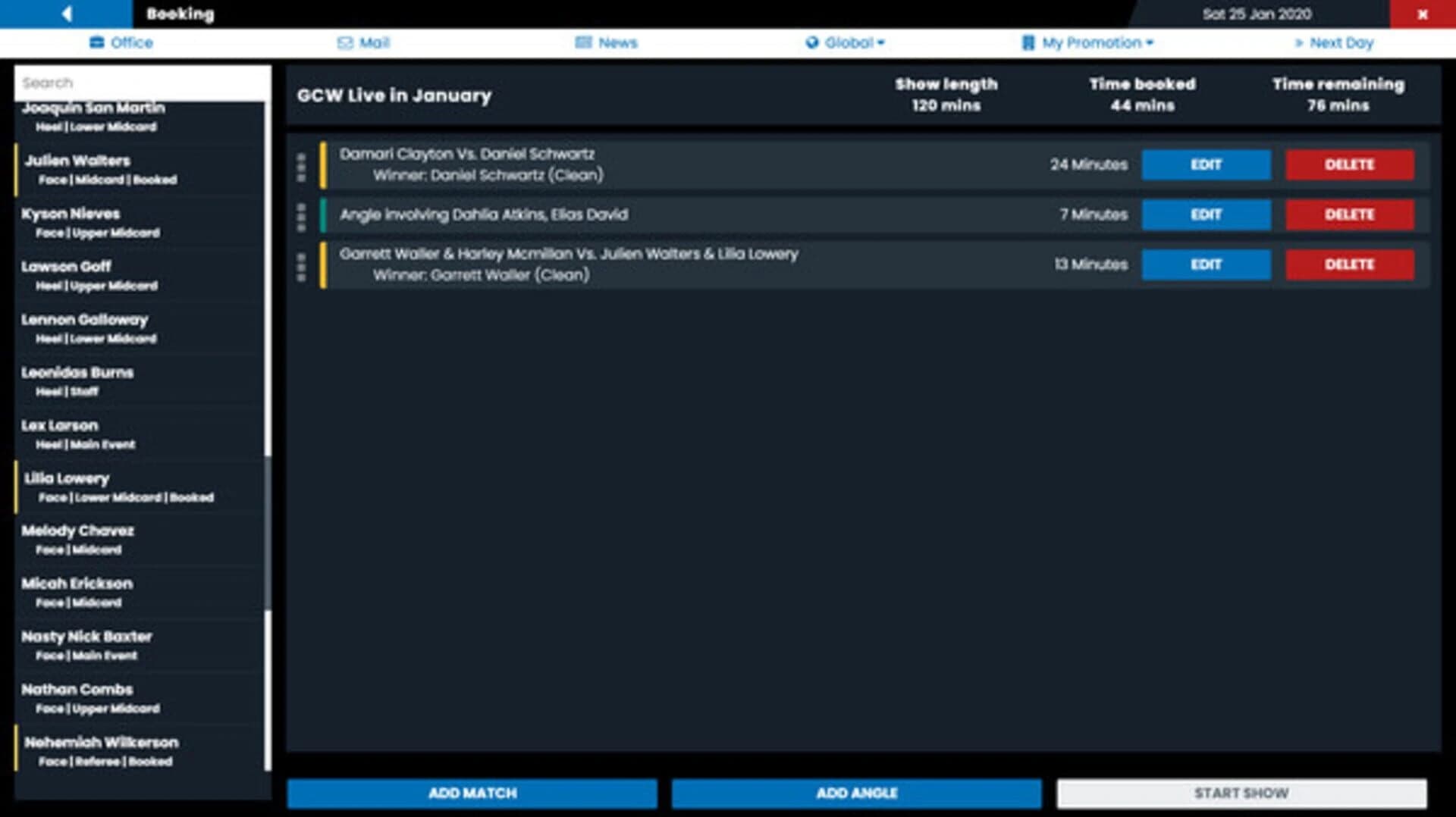 Pro Wrestling Sim screenshot 4