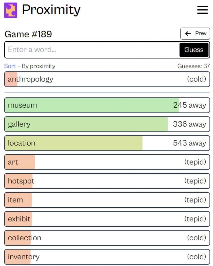 Proximity screenshot 1
